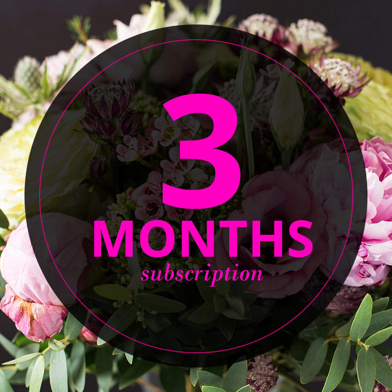 Bi-Weekly Flower Subscription - 3 Months Bi-Weekly Flower Subscription - 3 Months - All subscriptions include delivery. Paid ahead of time based on the length of subscription purchased. Upgrade to Deluxe or Premium for more stems. Perfect for treating yourself, gifting, and housewarming. Twice a month delivery on the 1st and 15th.
