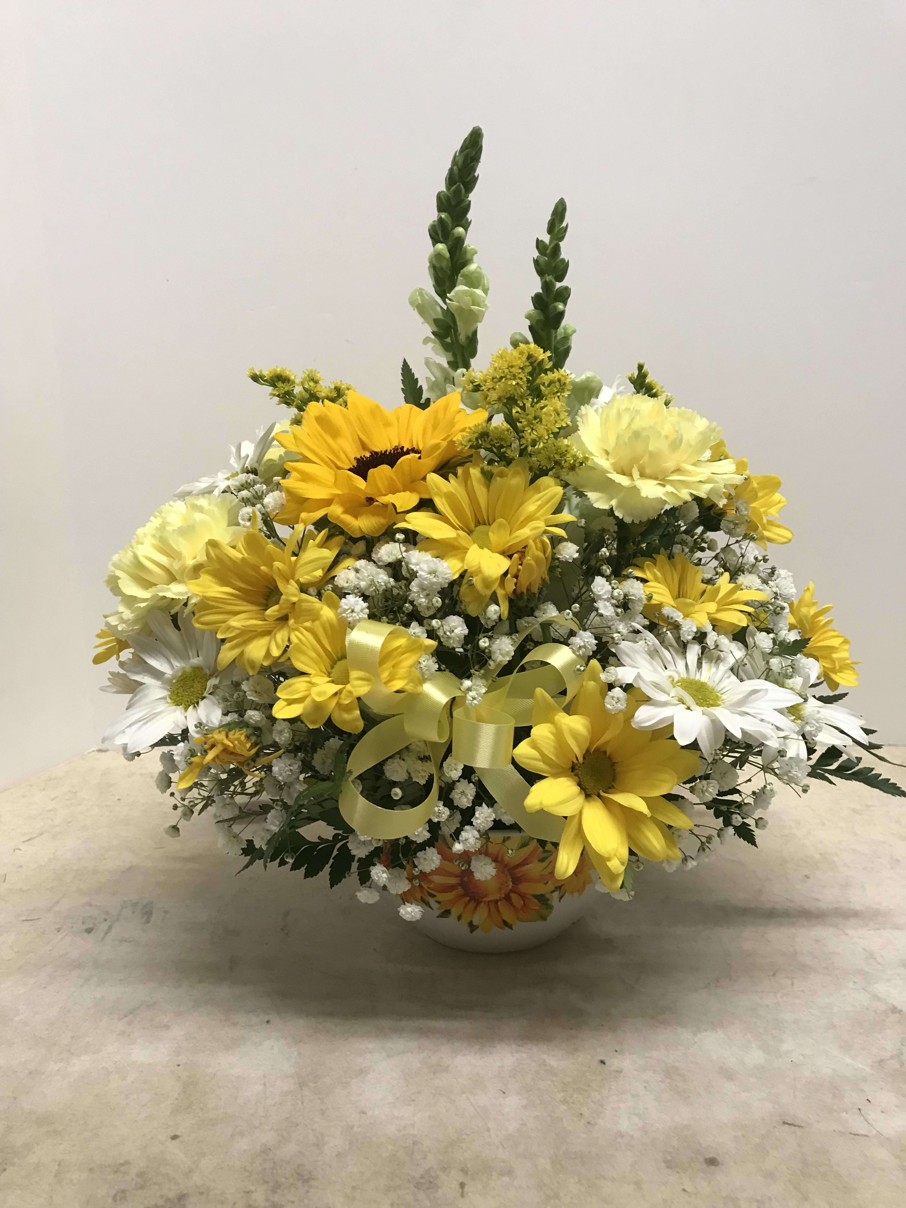 dannyboyzs Marigold Artificial 5 Orange and 5 Yellow Flowers Garland f -  Home Decor Lo