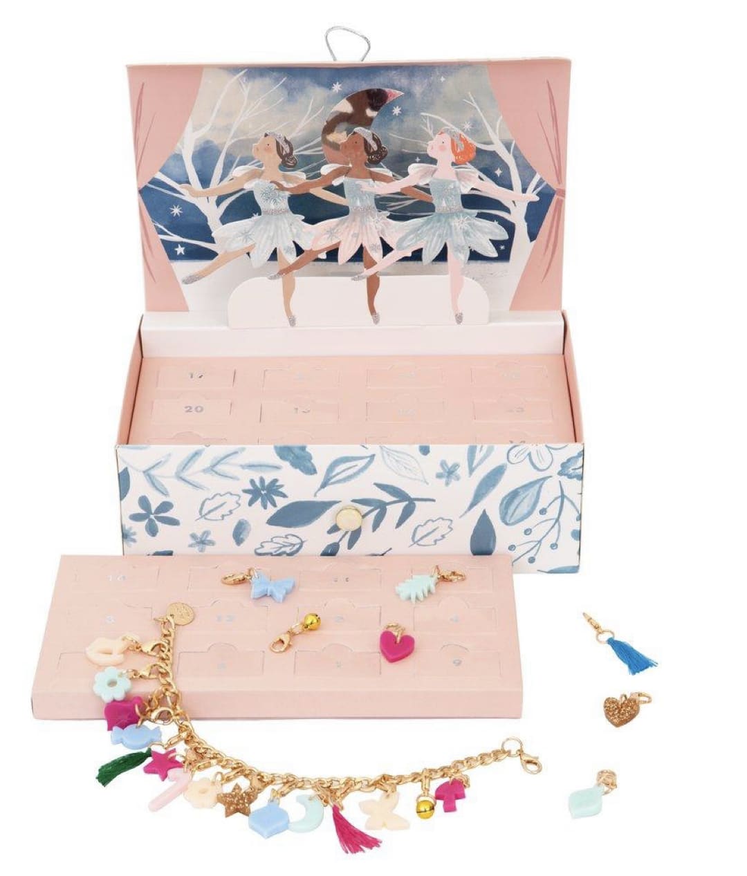Meri Meri Winter Ballerina Charm Bracelet Advent Calendar Suitcase by