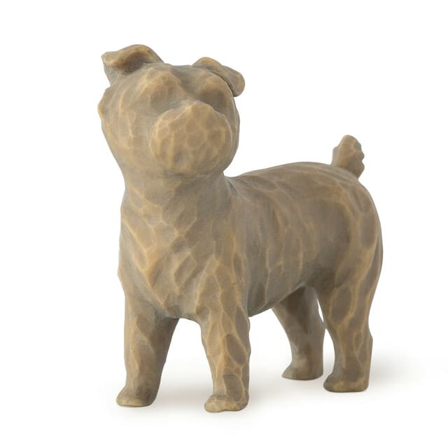 Love My Dog (Small , Standing) by Willow Tree by Demdaco Love My Dog (Small , Standing) by Willow Tree by Demdaco - Always with me, full of personality! This "Love My Dog" sculptural figure from Willow Tree features a small dog, standing and looking so expressive. A thoughtful gift for anyone in your life who loves pets, but especially someone who either recently got a new pet, or recently lost one. 2 Inches Height