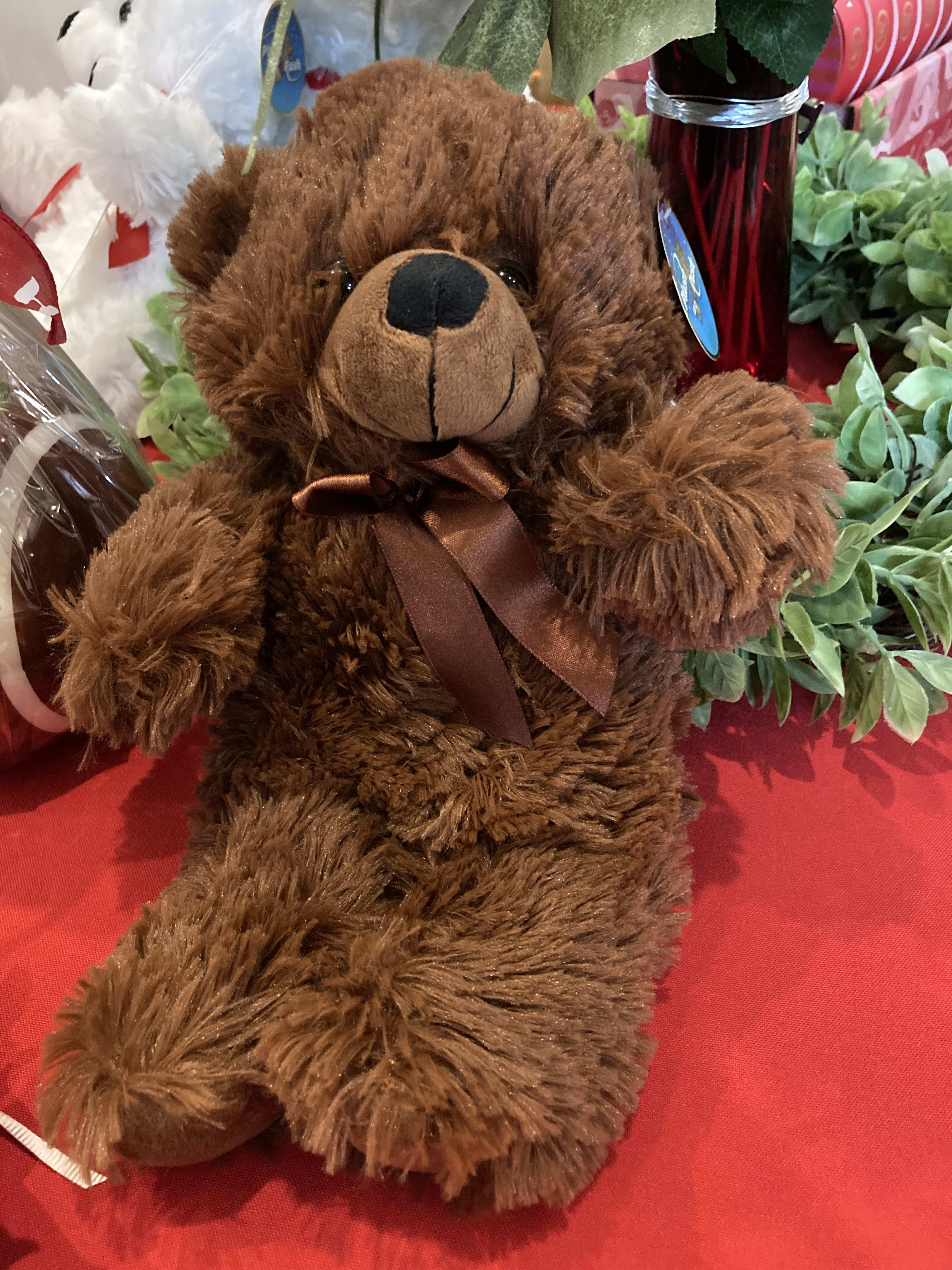 Chocolate brown teddy bear sales