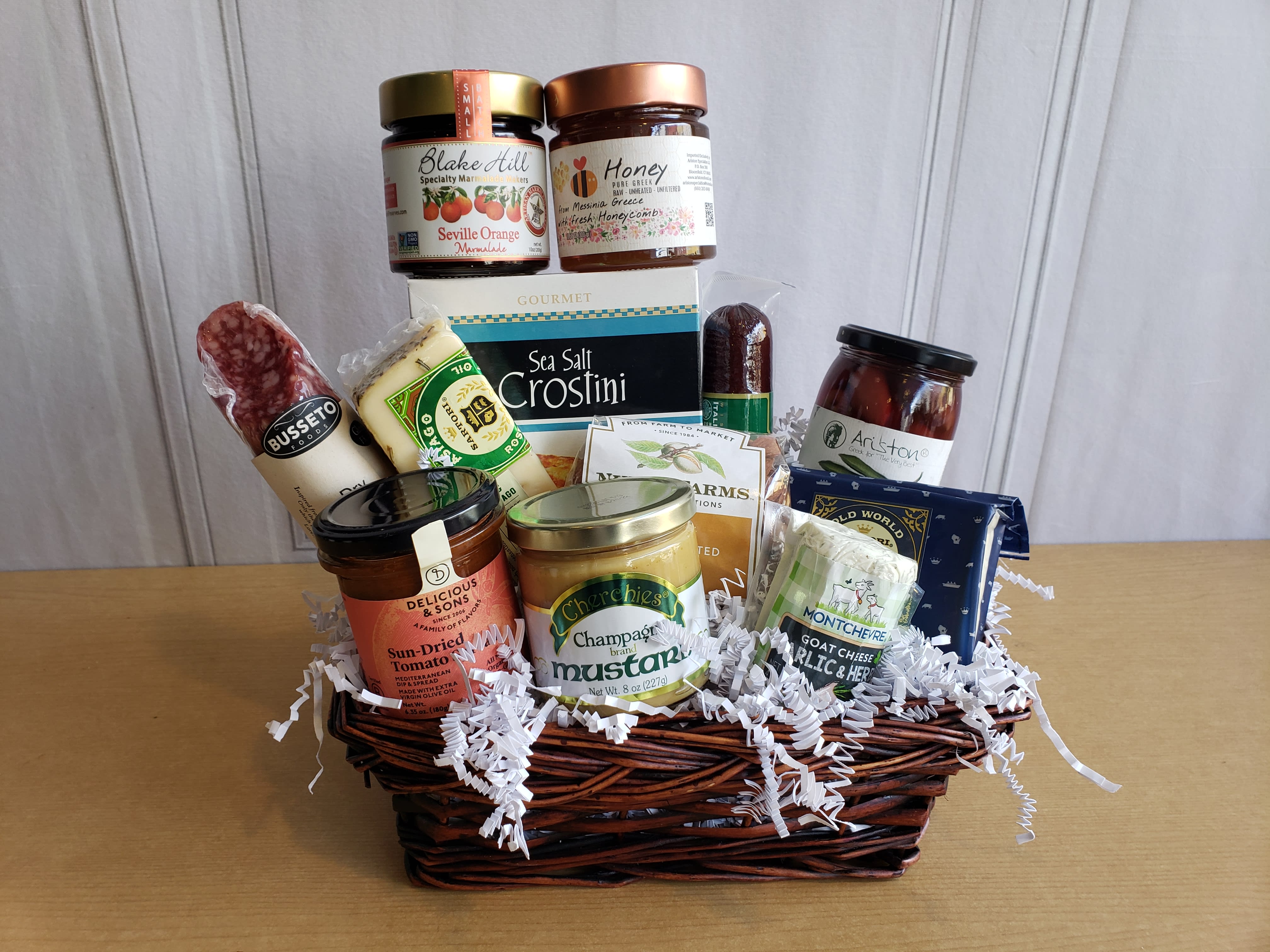 Elegant Charcuterie Basket Classic by Elegant Arrangements