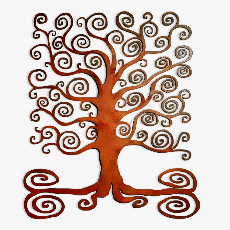 Square Tree of Life by Elizabeth Keith Designs - Out most modern Tree of Life! Great detail and it makes a perfect accent piece for your wall. Made from metal, rusted and clear coated.Indoor or Outdoor use.