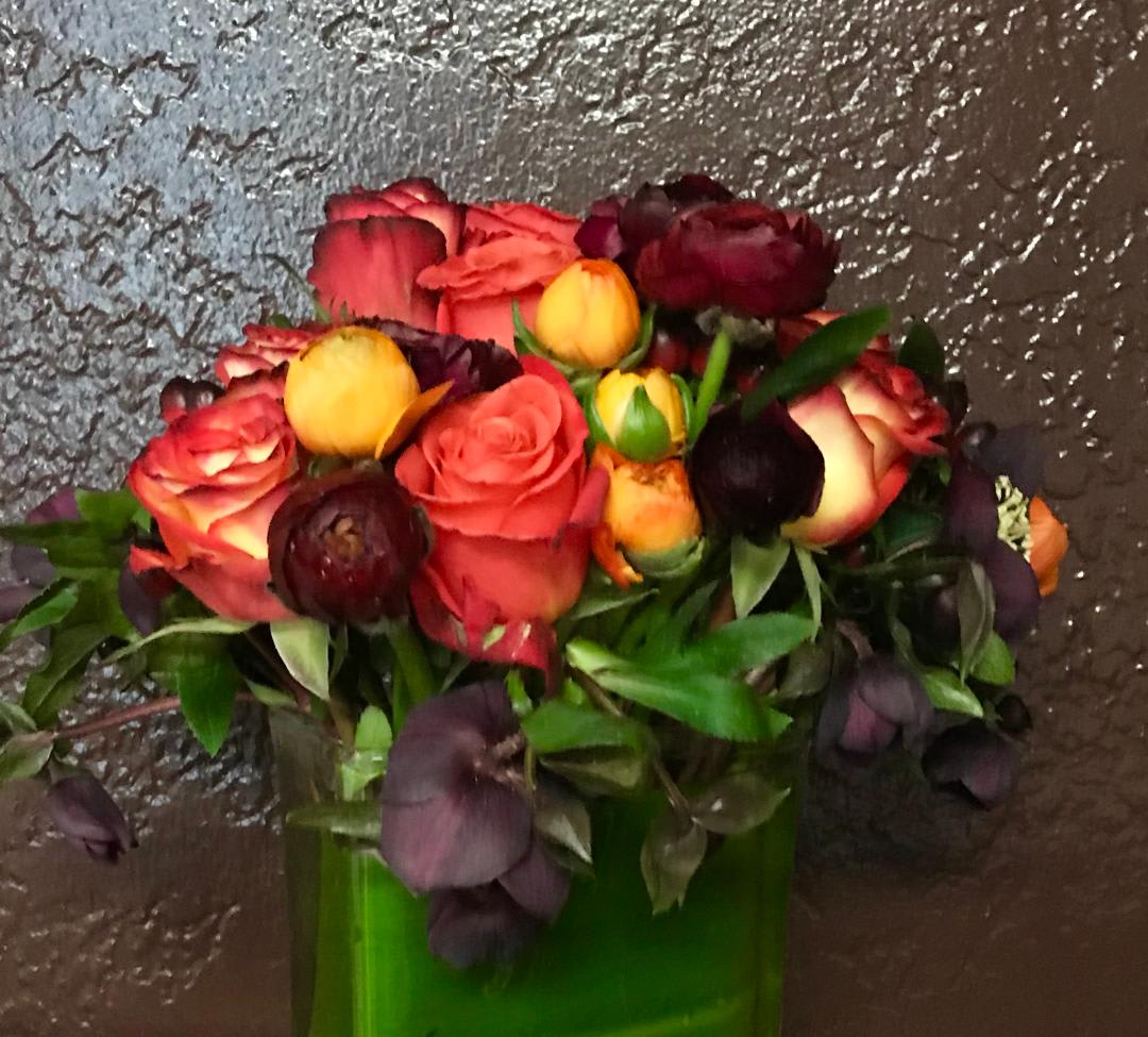 Autumn Glow   - A mix of the darker autumn season flowers for a dark rich warm feel