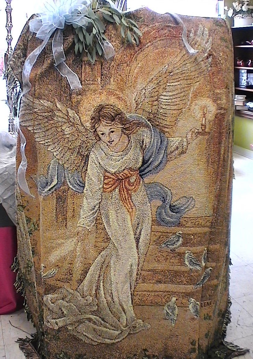Angel of Light Woven Tapestry Throw
