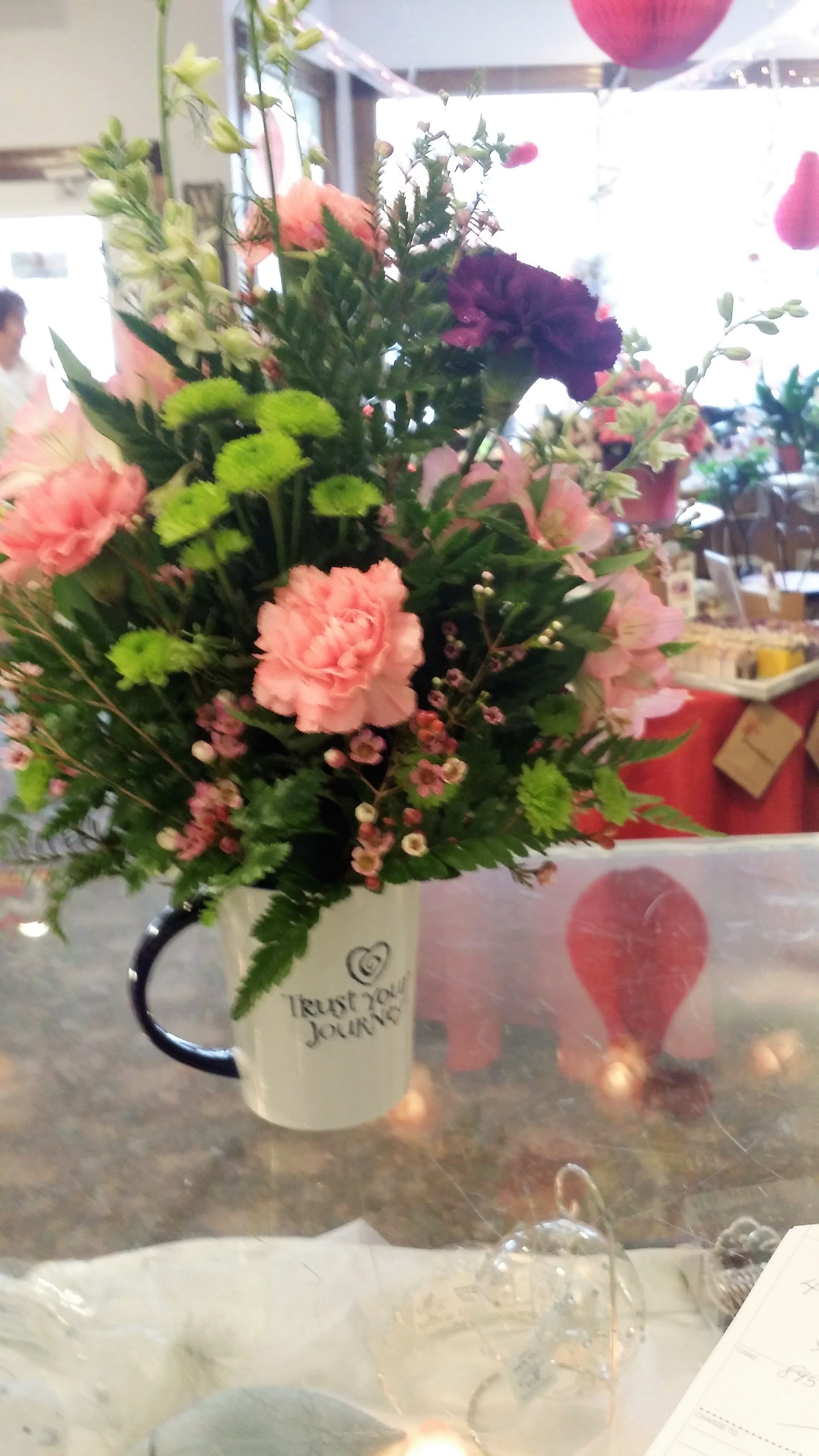 Merry Mug - Choose from our large selection of ceramic mugs to send your loved one a pick-me-up they can use day after day. Create your own bouquet, starting at just $25.