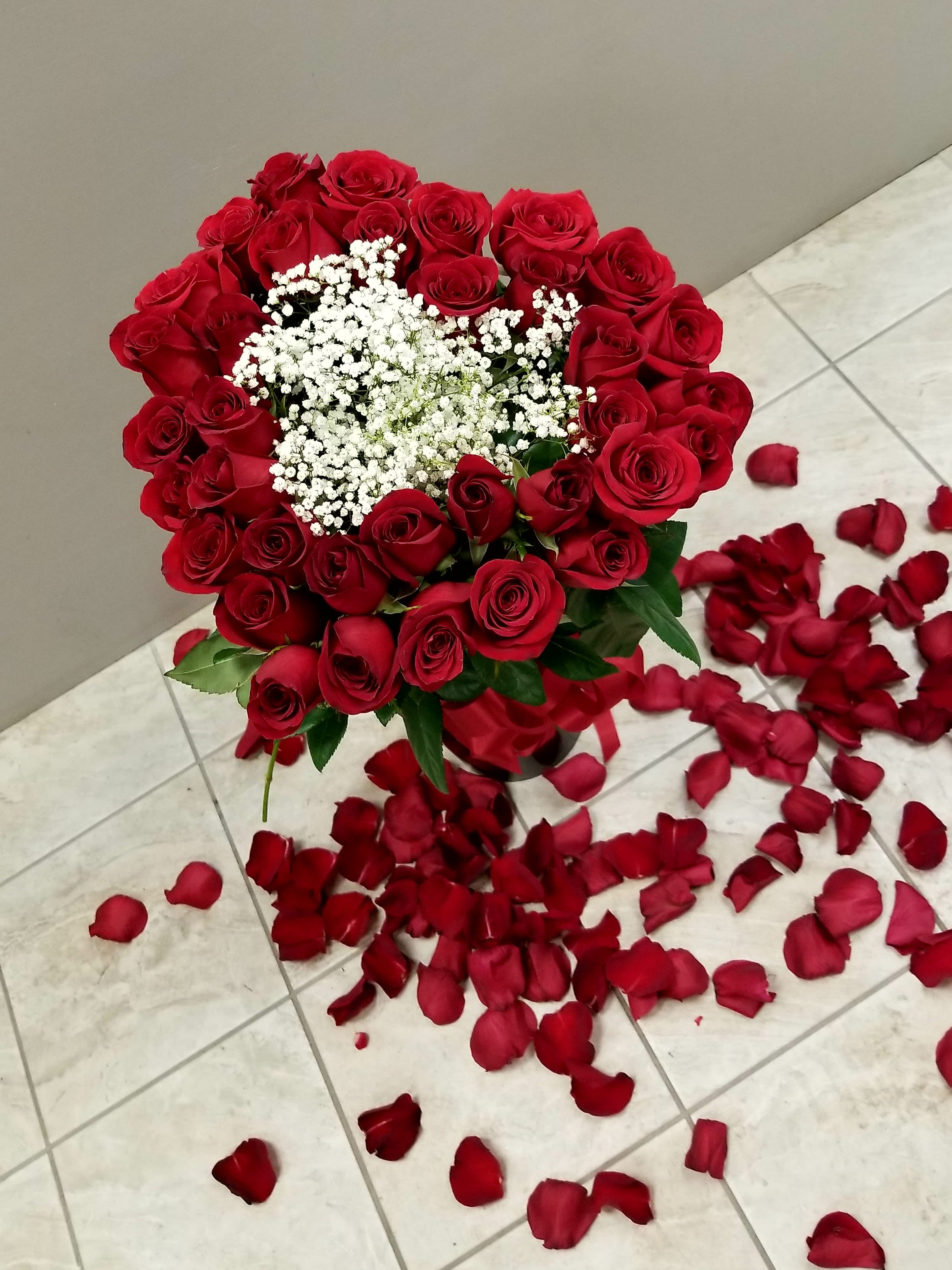 Roses Bouquet, Satin Ribbon Rose Bouquet, Happy Birthday Bouquet