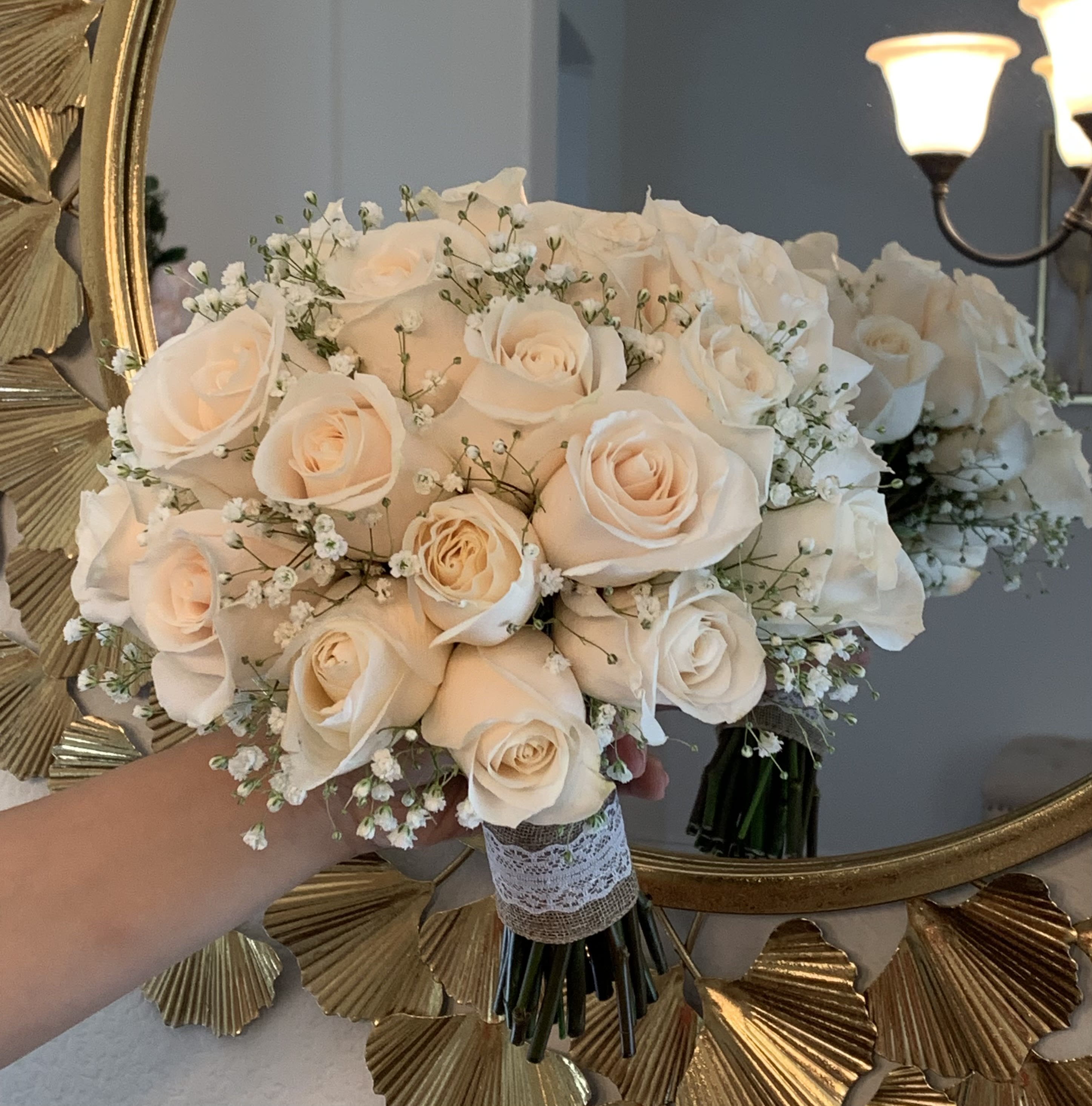 White Rose Bouquet in McKinney TX Sheba s Flowers