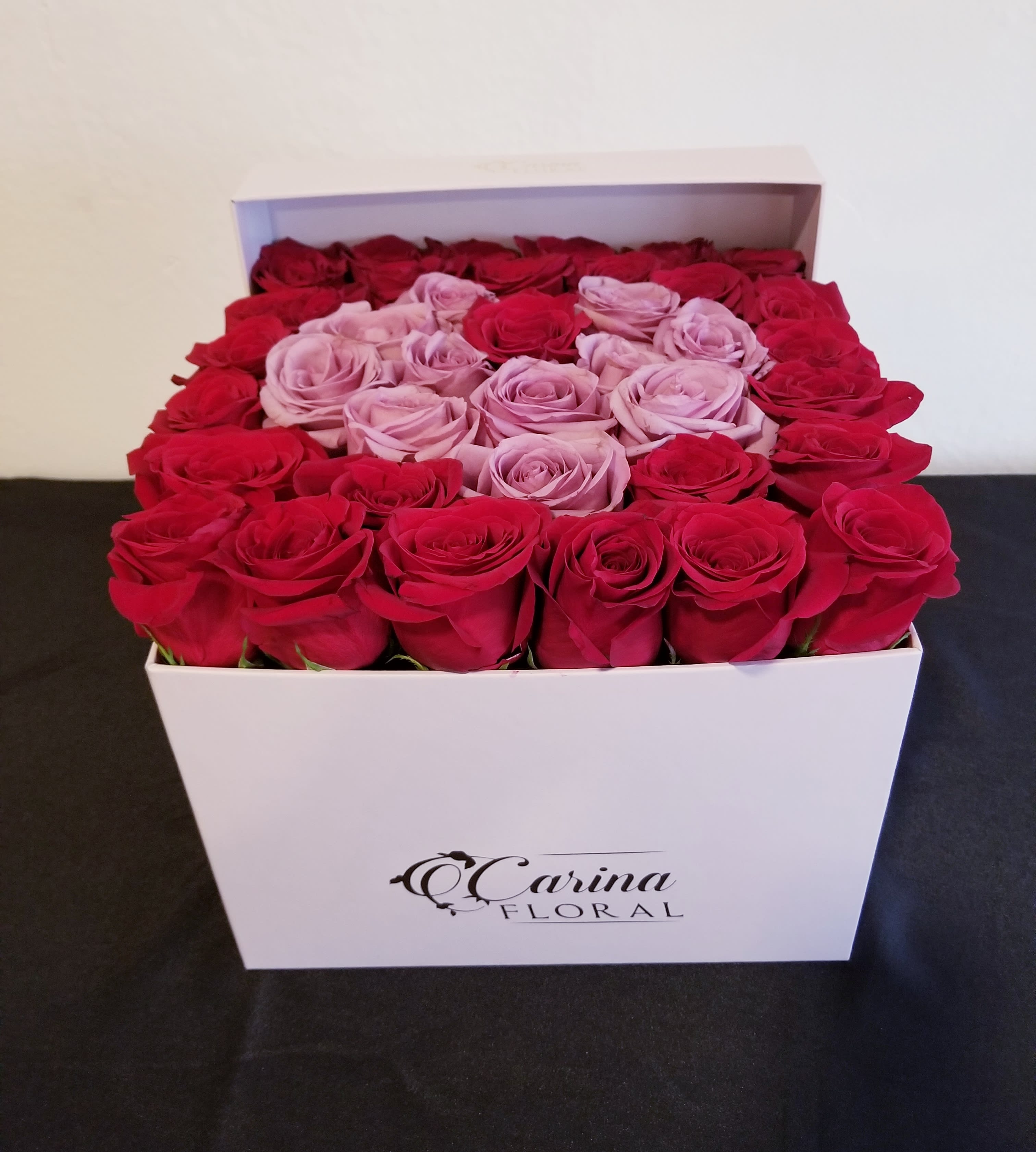 Blooming Heart - Composed of Roses. Please see price section for quantity included.