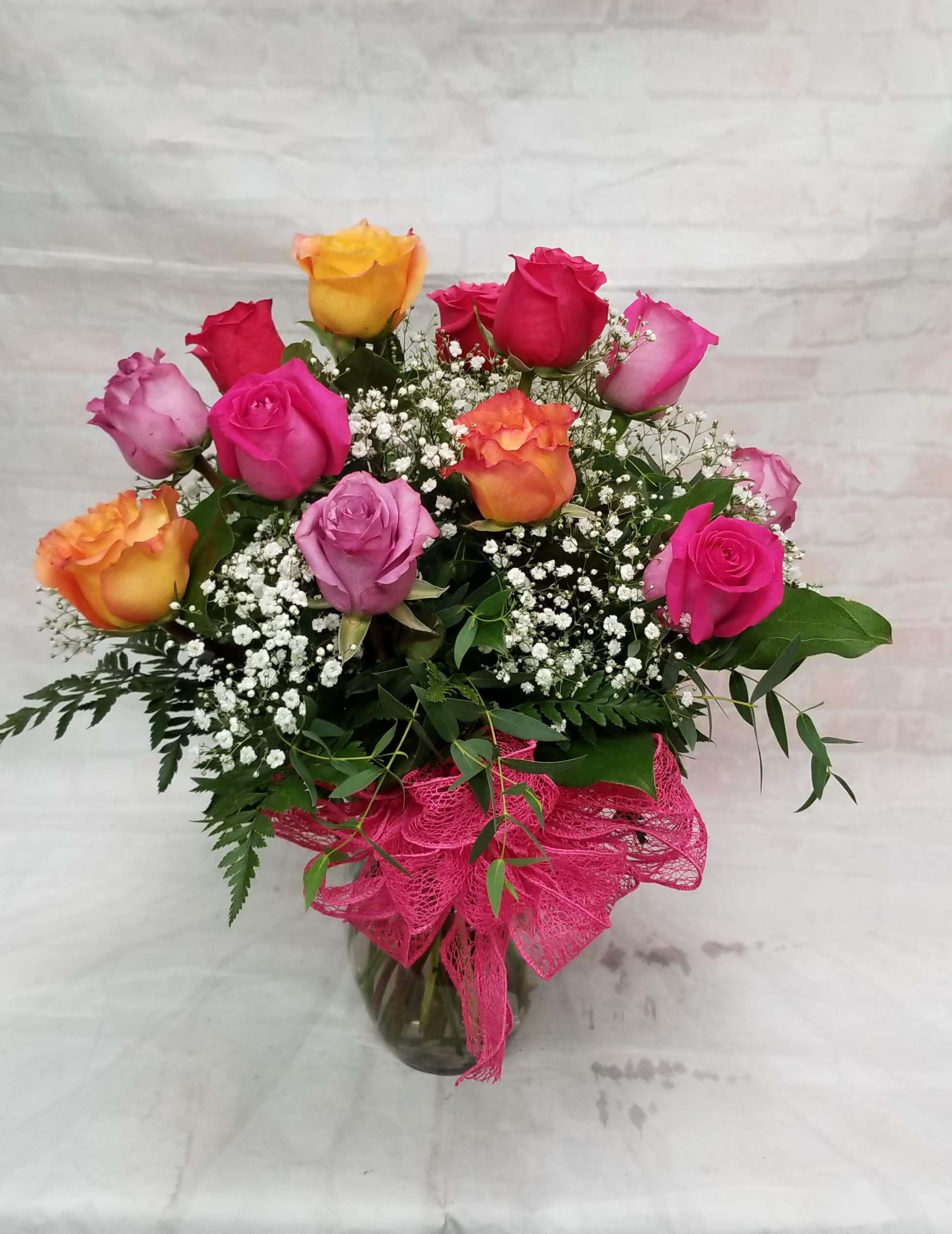Dozen Mixed Roses in Davis, CA | Strelitzia Flower Company