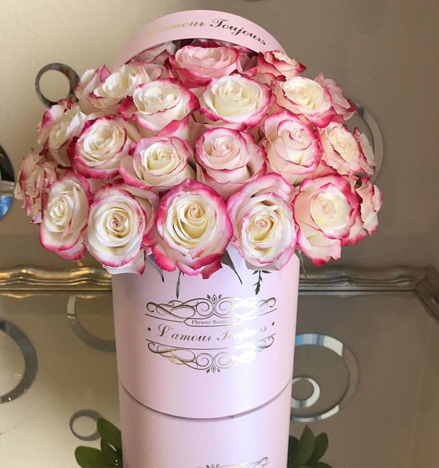 Shabby Chic Amore Roses Rose Medium Coeur 8 cm 