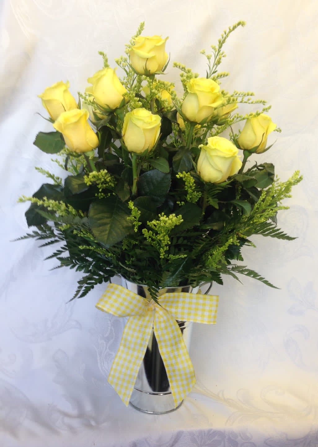 Dozen Yellow Roses Arranged in Newburyport, MA Flowers By Marianne