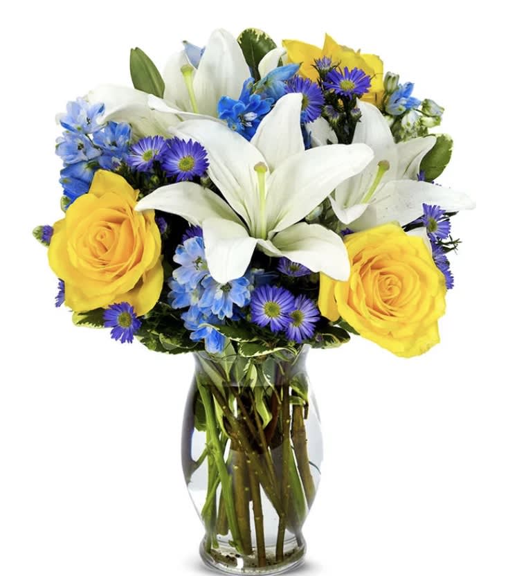 Big Blue Sky - Big Blue Sky bouquets have become universal in their message, whether it be for a birthday or for a get well, it is a perfect gift for any occasion.  