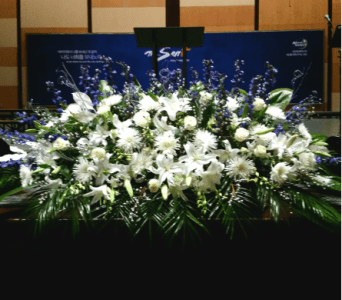 PODIUM ARRANGEMENT 112 [TTPOD112] - PODIUM ARRANGEMENT 112 BY TWIN TOWERS FLORIST       As Shown : TTPOD112 