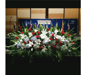  PODIUM ARRANGEMENT 122 [TTPOD122] - PODIUM ARRANGEMENT 122 BY TWIN TOWERS FLORIST      As Shown : TTPOD122 