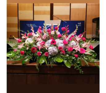  PODIUM ARRANGEMENT 124 [TTPOD124] - PODIUM ARRANGEMENT 124 BY TWIN TOWERS FLORIST      As Shown : TTPOD124 