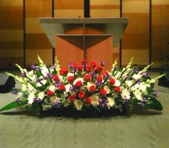 PODIUM ARRANGEMENT 29 [TTPOD29] - PODIUM ARRANGEMENT BY TWIN TOWERS FLORIST      As Shown : TTPOD29  
