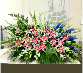  PODIUM ARRANGEMENT 95 [TTPOD95] - PODIUM ARRANGEMENT 95 BY TWIN TOWERS FLORIST       As Shown : TTPOD95 