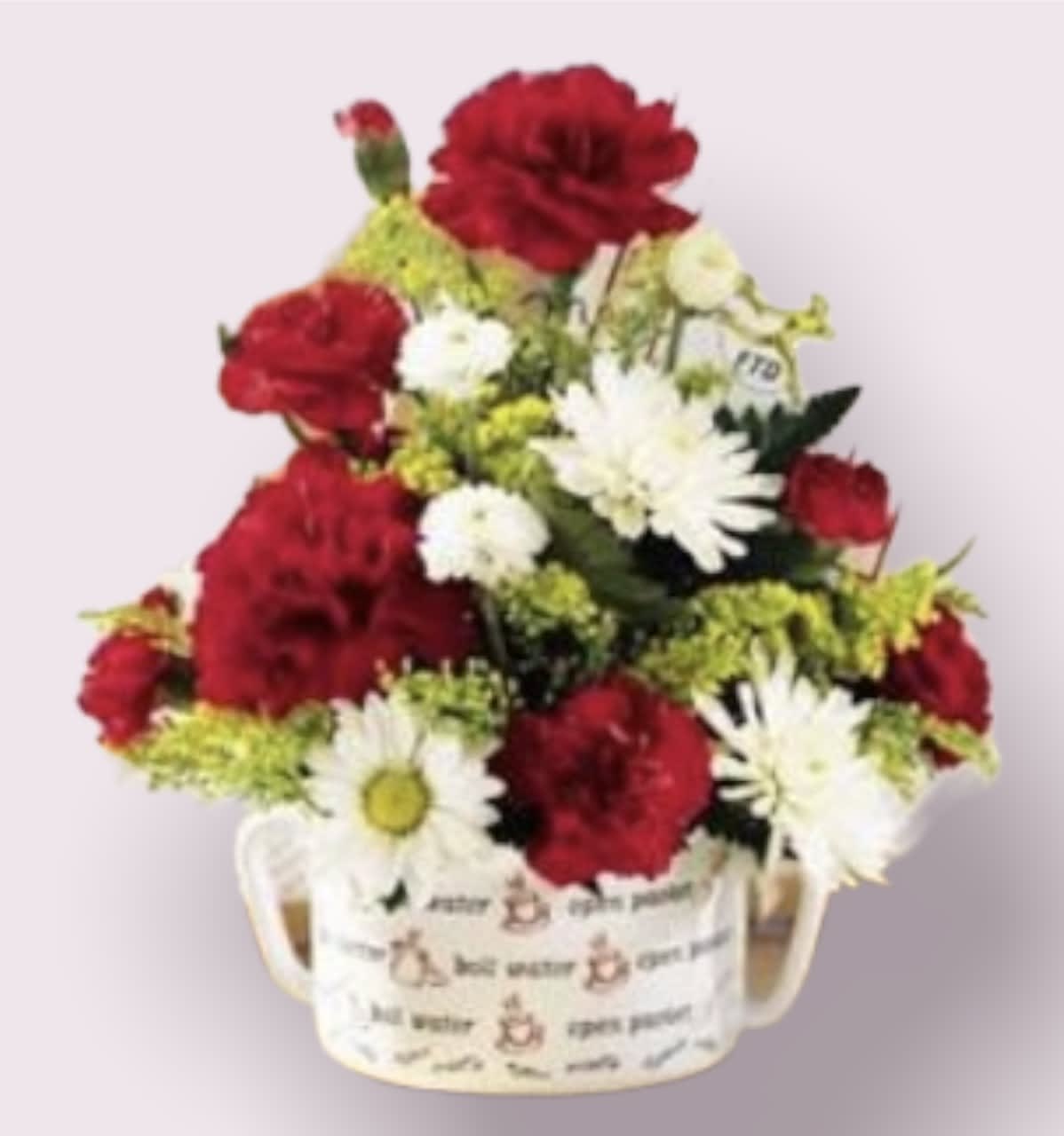 Chicken Noodle Soup Bowl Chicken Noodle Soup Bowl - Seasonal mix of flowers arrive in a cute REUSABLE soup bowl!