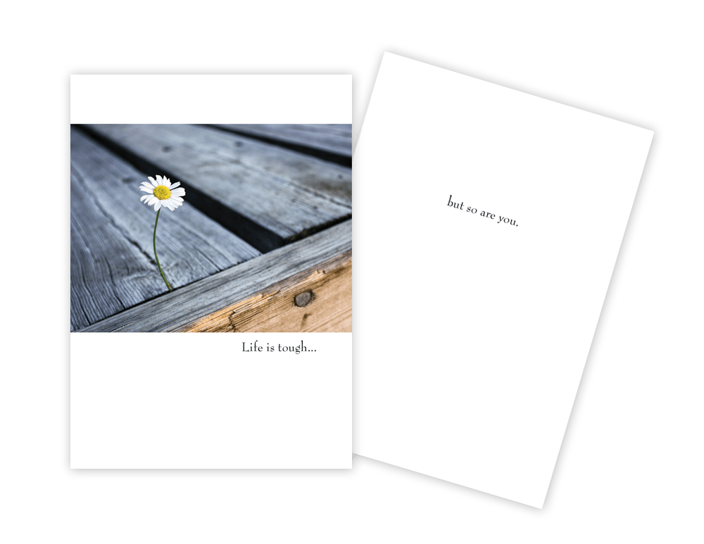 You are Tough, Encouragement Card - Sun Day You are Tough, Encouragement Card