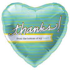 Thanks Balloon Thanks Balloon - Thanks From The Bottom Of My Heart Balloon.
