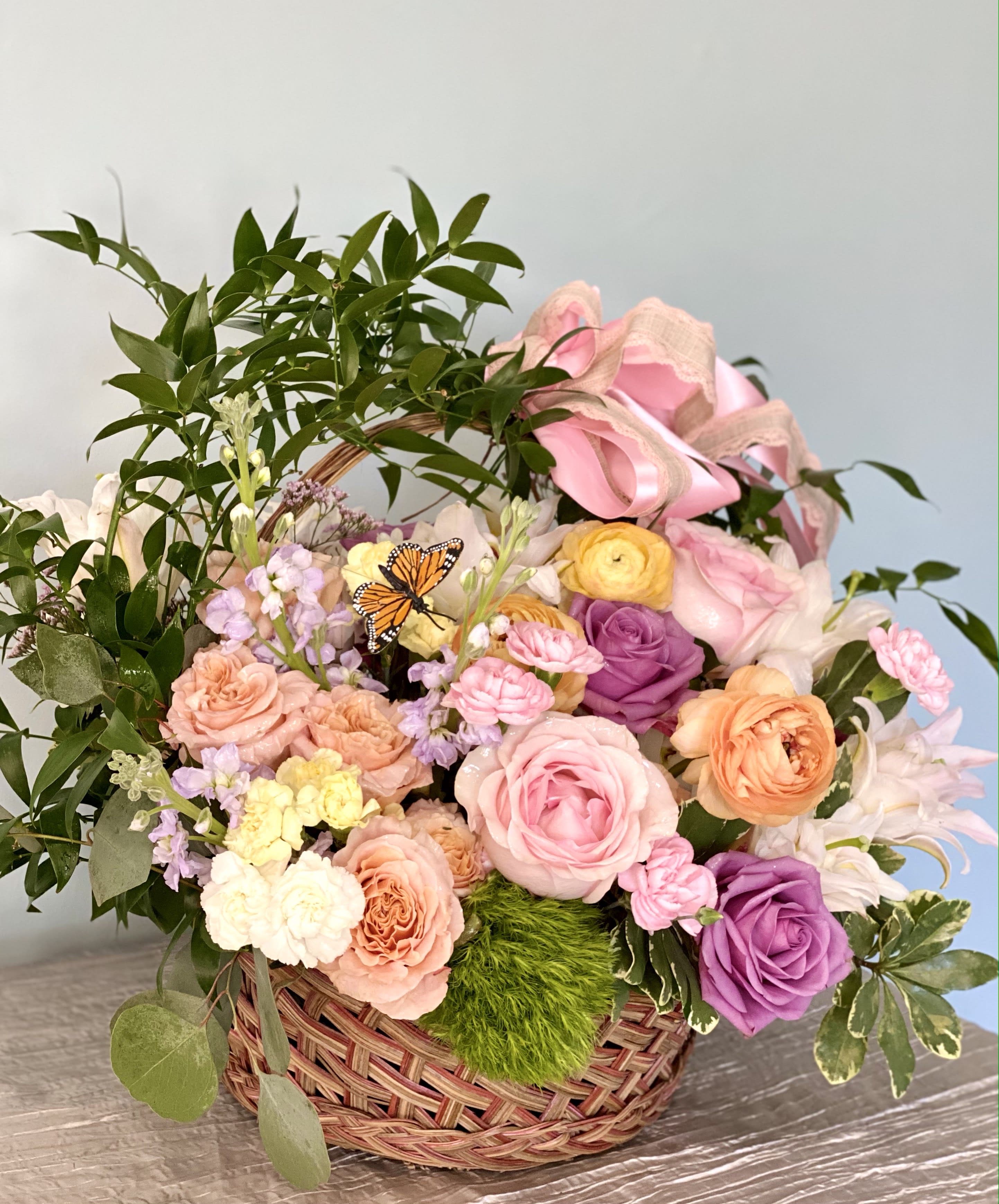 Spring floral basket in Clearwater, FL Art Le Fleur Flowers and Gifts