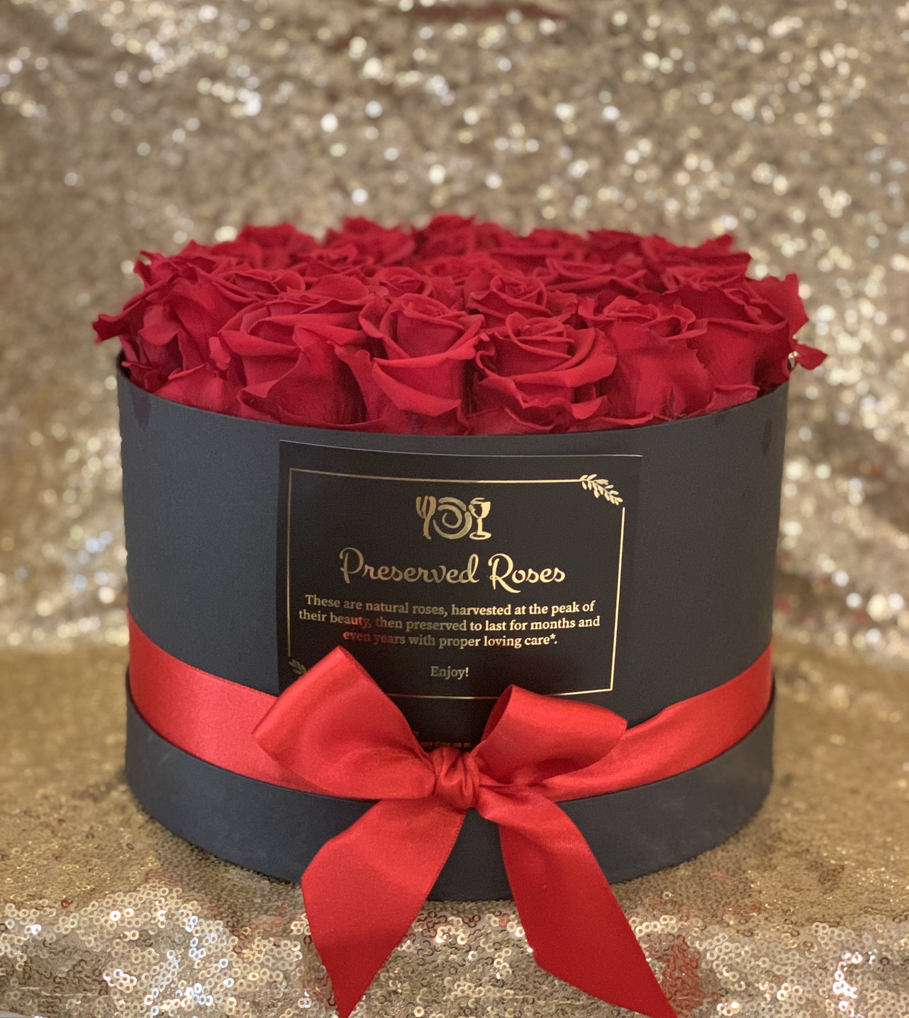 Preserved Red Rose Hat Box in Augusta, GA FLOWERS ON BROAD