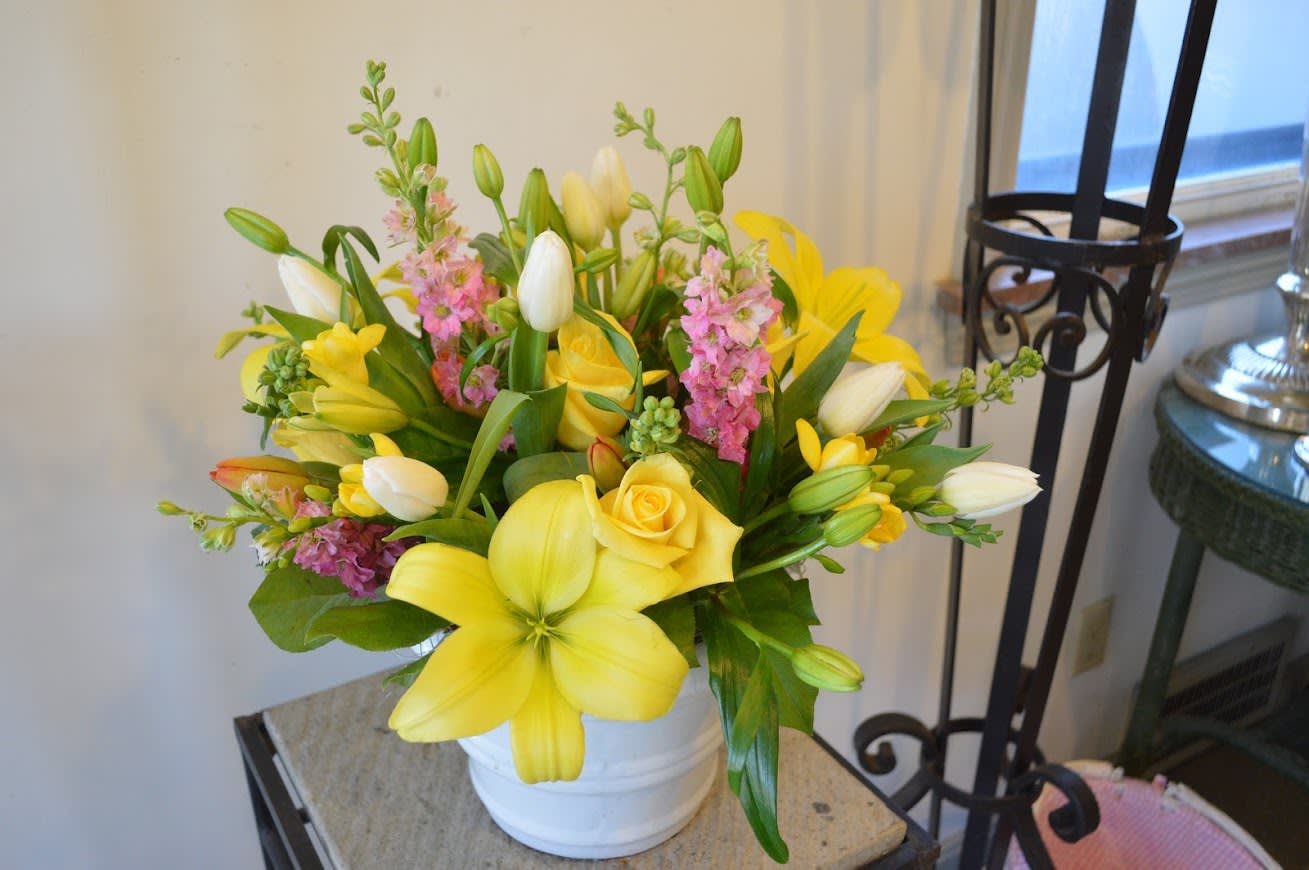 Sunny Yellow Flowers by PF Designs