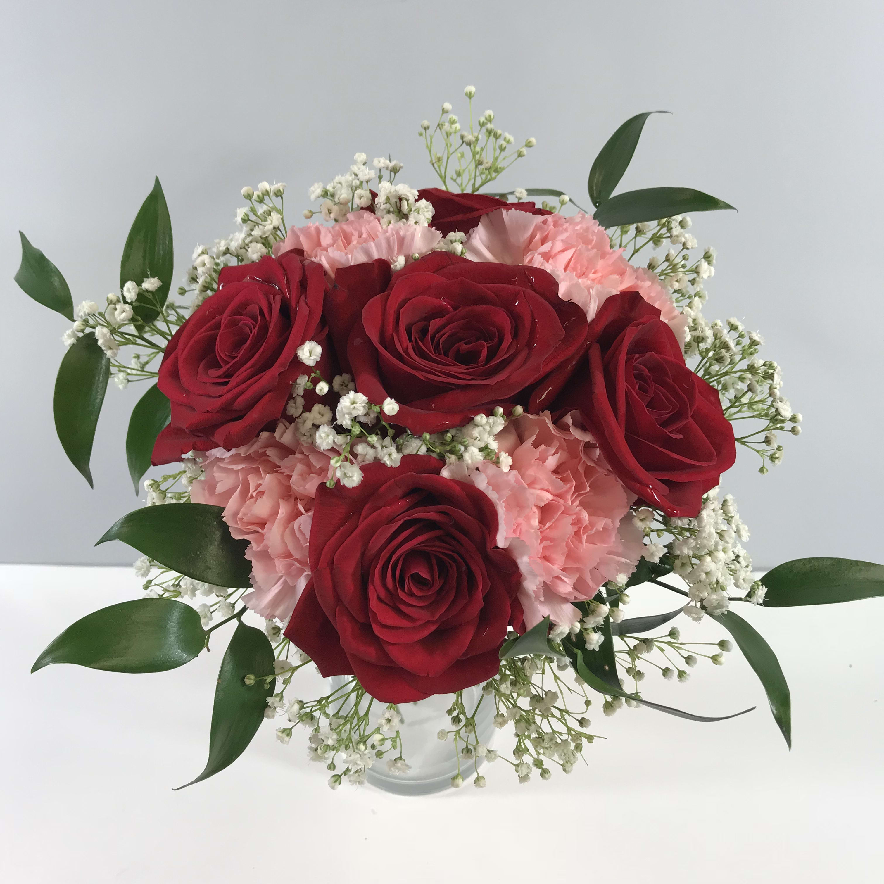 C16 Rose &amp; Carnation Prom Clutch - Lovely Mix of Roses and Carnations complete this clutch.  Each prom order is customized for date and her beautiful dress.