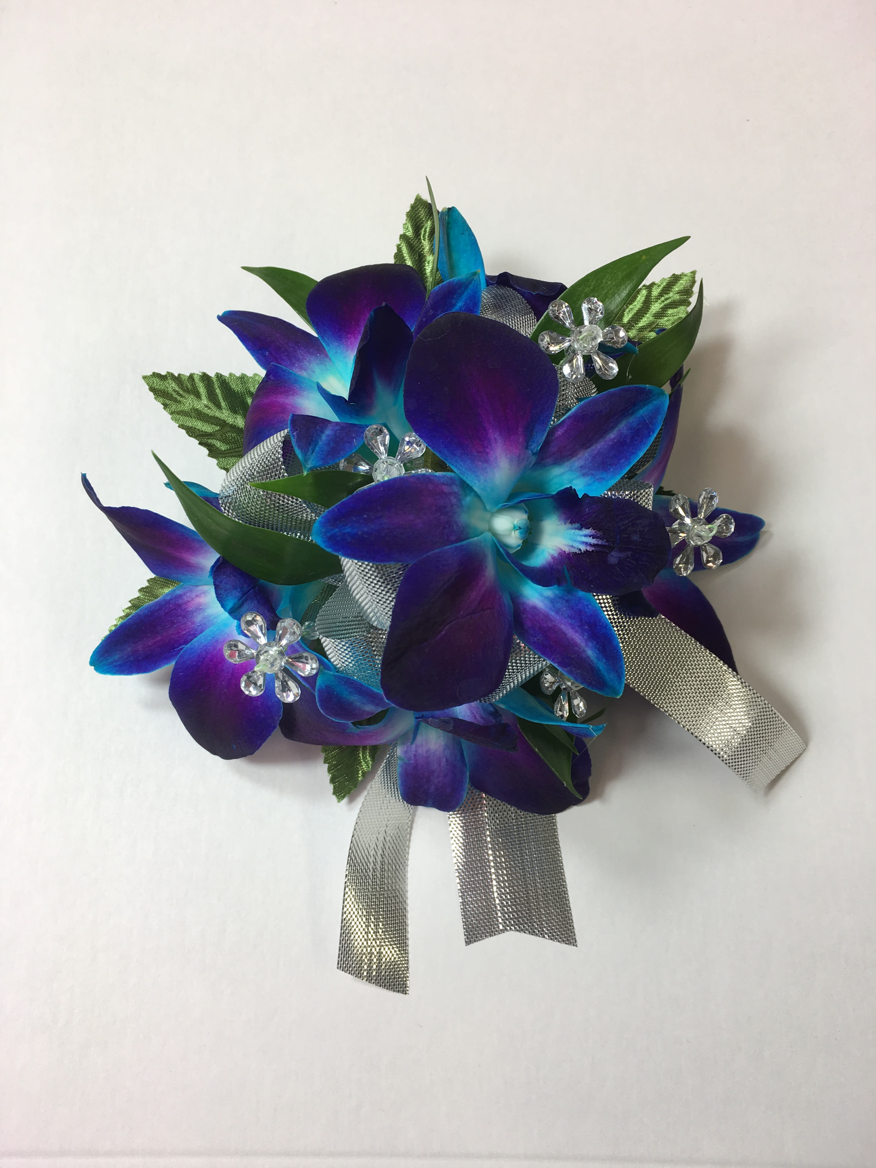 Blue purple orchid top