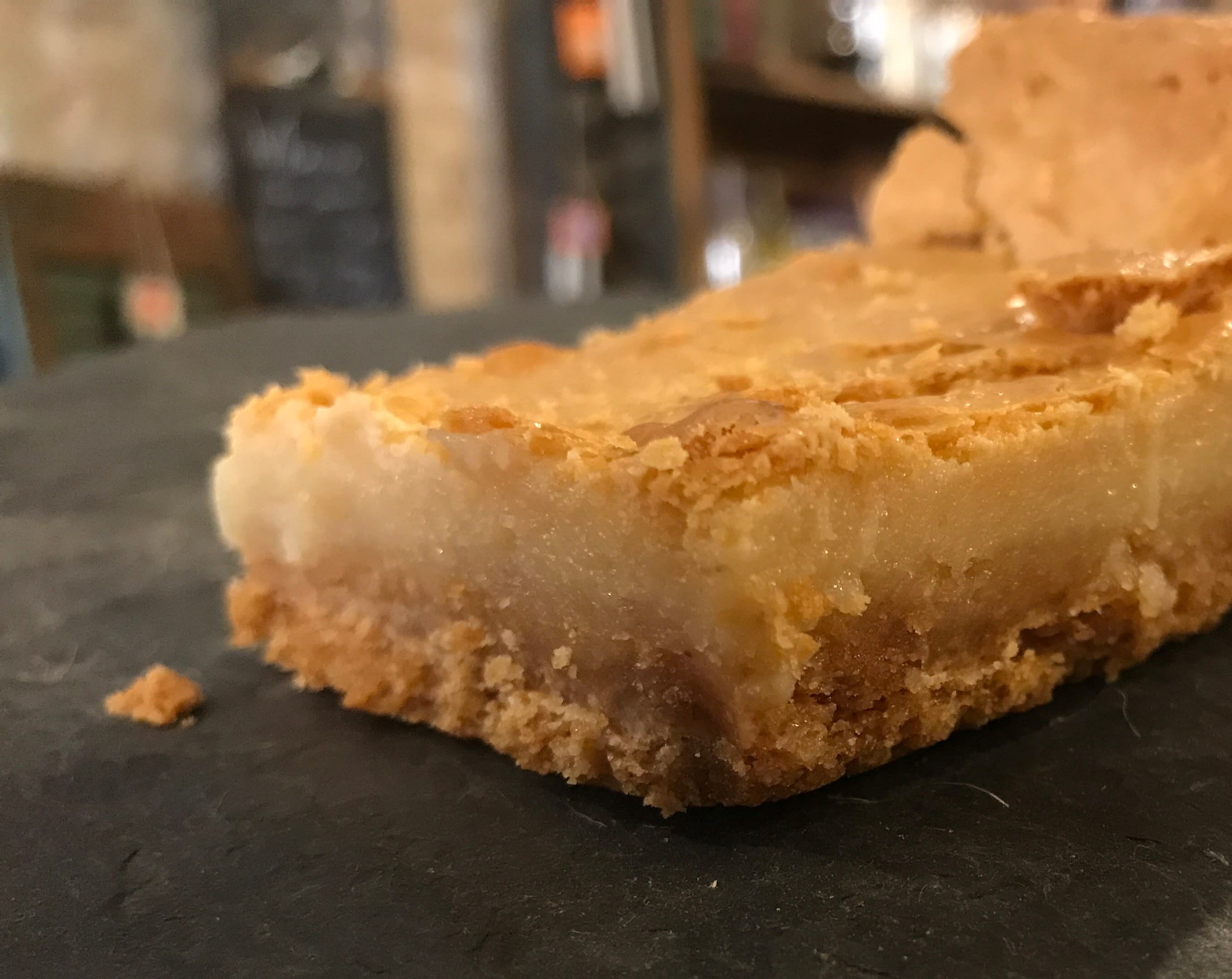 Gooey Butter Cake Gooey Butter Cake - Perfect squares of a St. Louis Tradition, freshly baked and served on the daily. As each season turns, our exceptional baking team create a variety of seasonal flavors while always stocking the Original. Check with our front end team to discover options and availability. If one slice won't do you, upgrade to a pan of perfection!