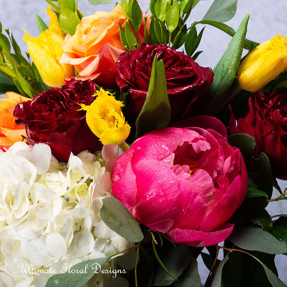 Happy  - peony,tulip,hydrangea