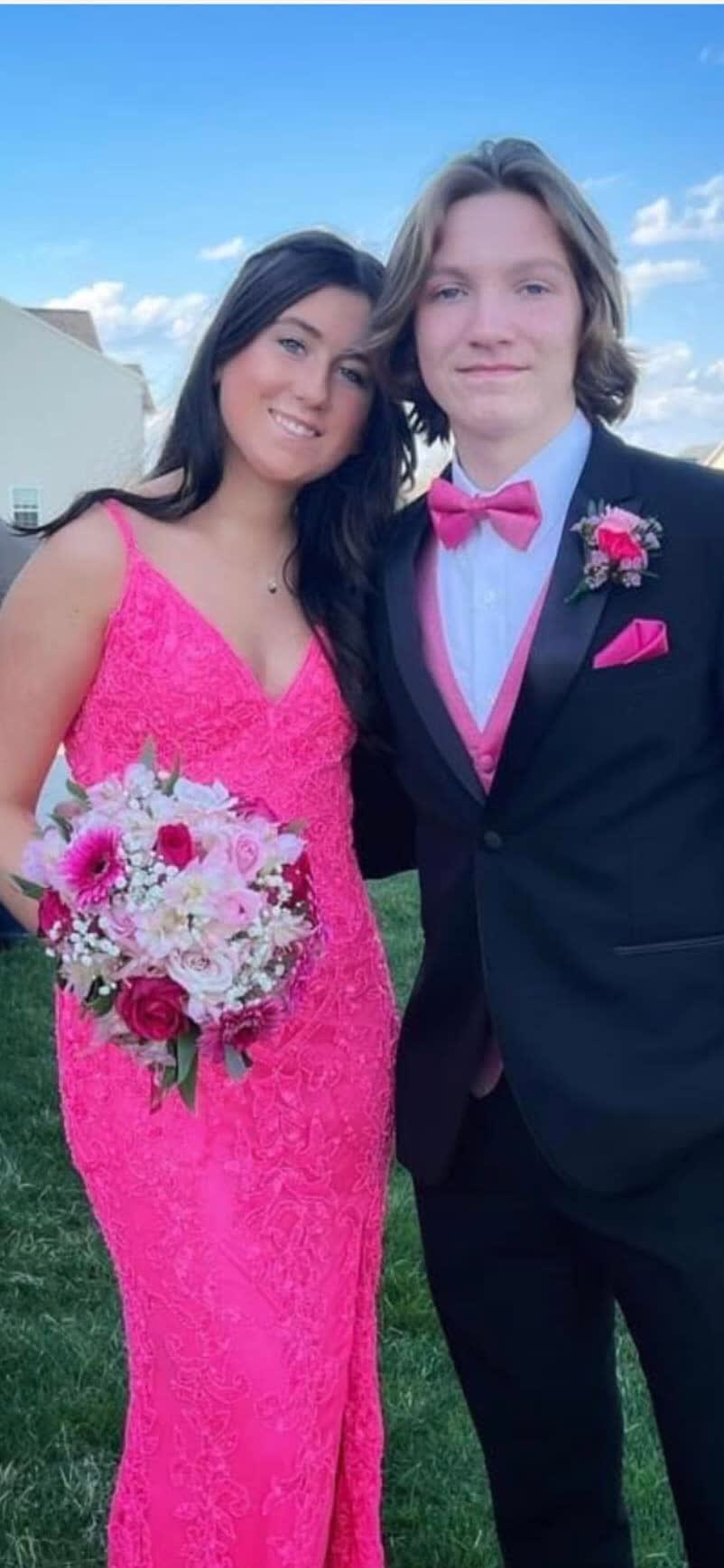Pink Prom Bouquet in Columbus NJ Miss Bee Haven Florist