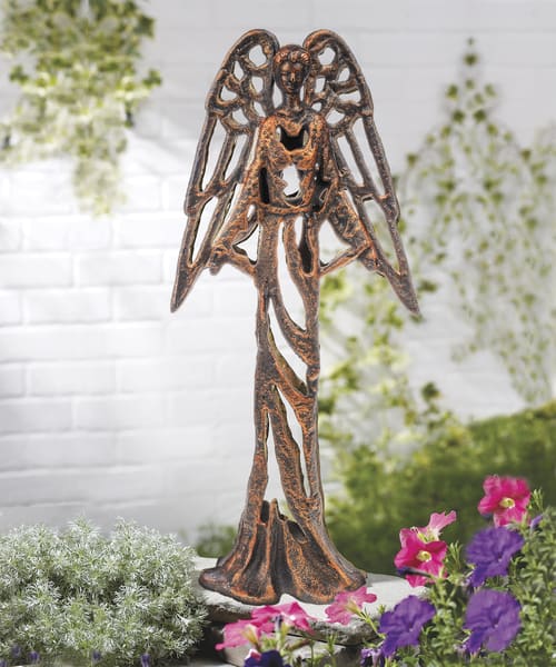 Cast Iron Garden Angel in Ludlow, MA  Heavenly Inspirations Flowers & Gifts