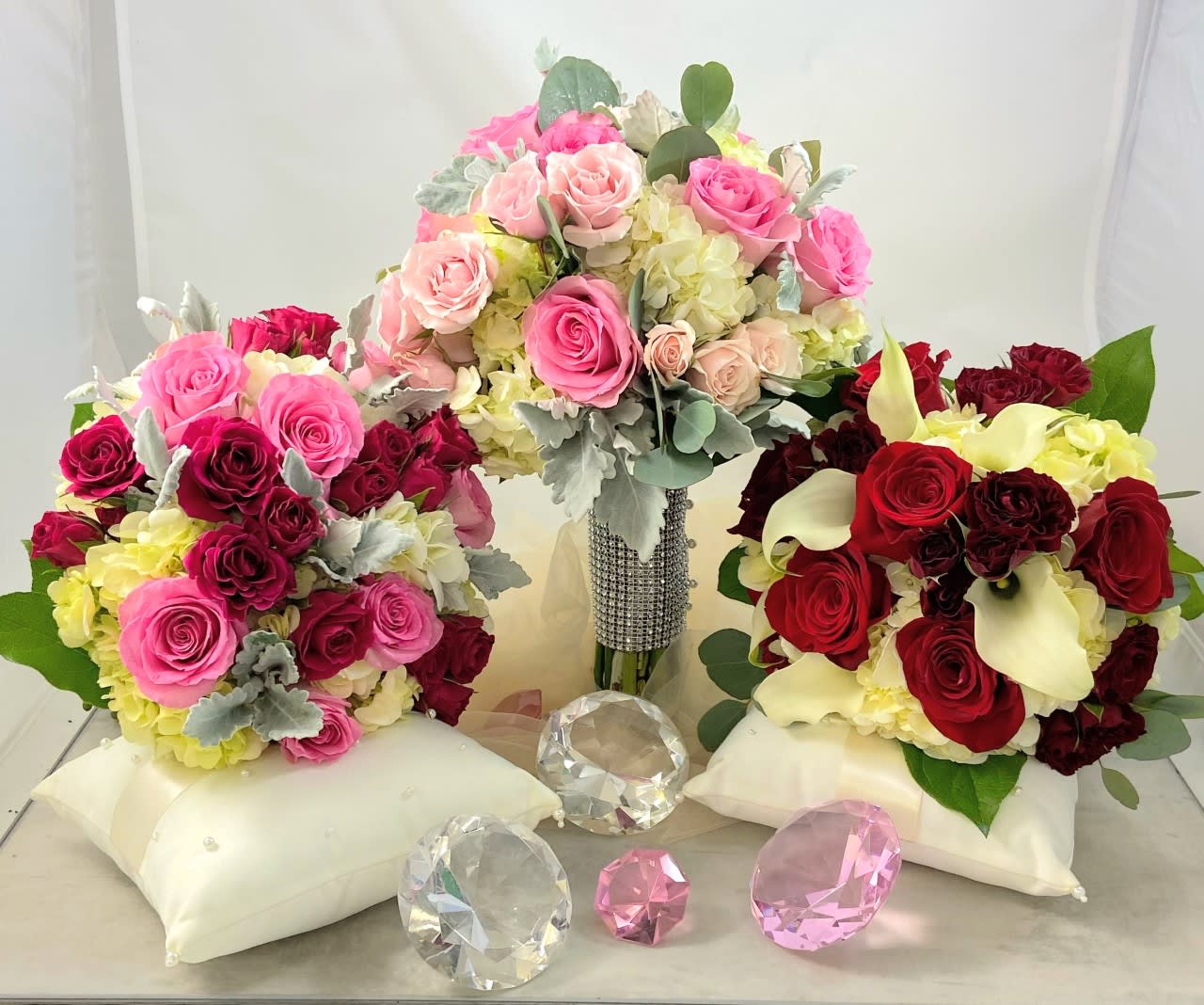 Prom Bouquets - Prom season is upon us and these bouquets are perfect for the occasion. No matter the color dress we can make a bouquet that will accent the look perfectly.  