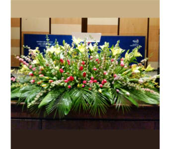 PODIUM ARRANGEMENT 119 [TTPOD119] - PODIUM ARRANGEMENT 119 BY TWIN TOWERS FLORIST      As Shown : TTPOD119 