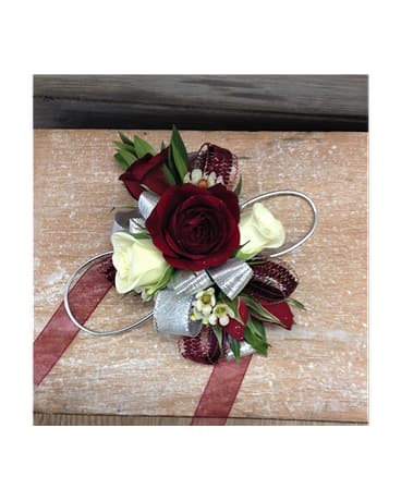 Burgundy corsage sale
