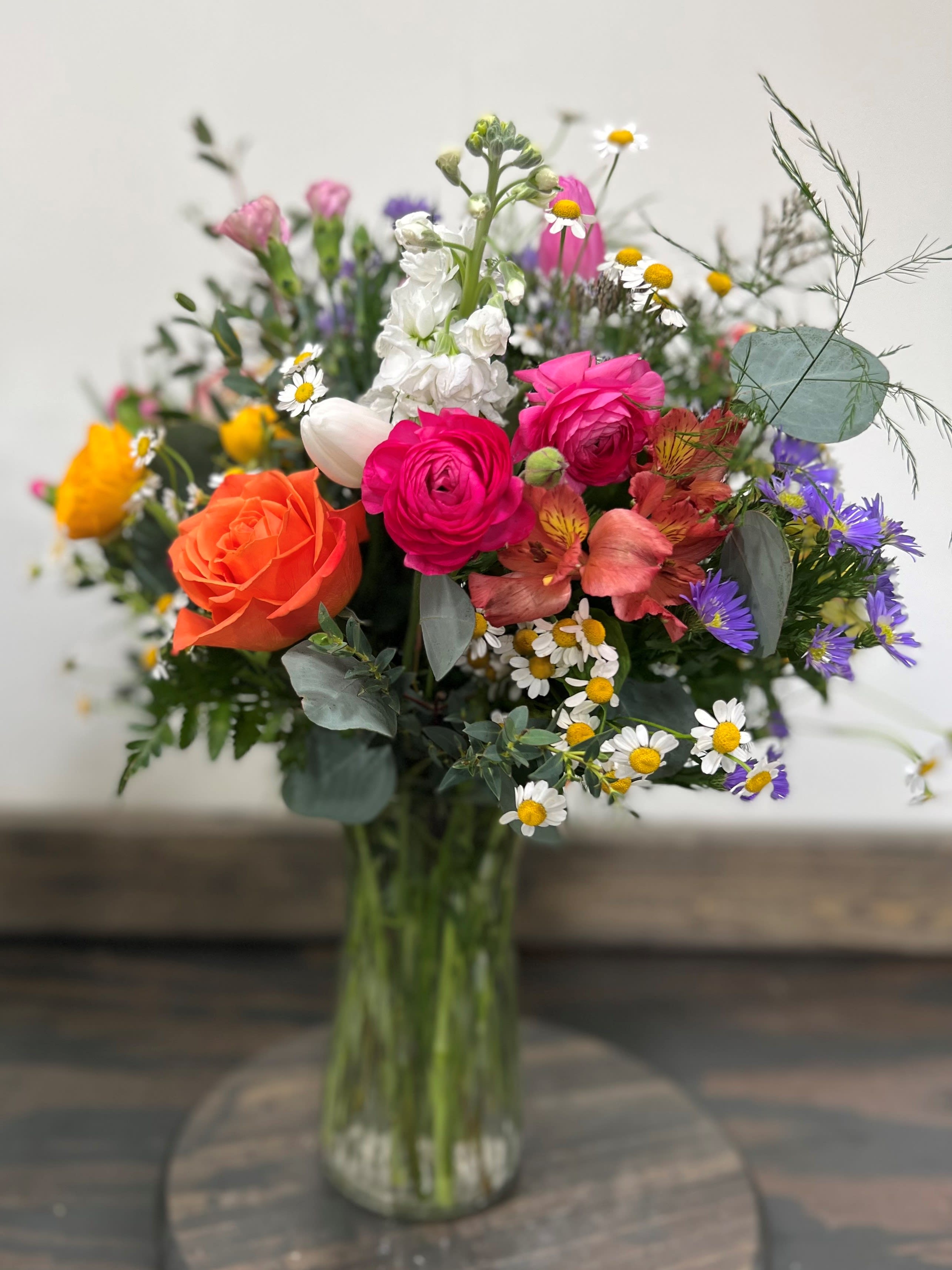 Mothers day flowers store with vase