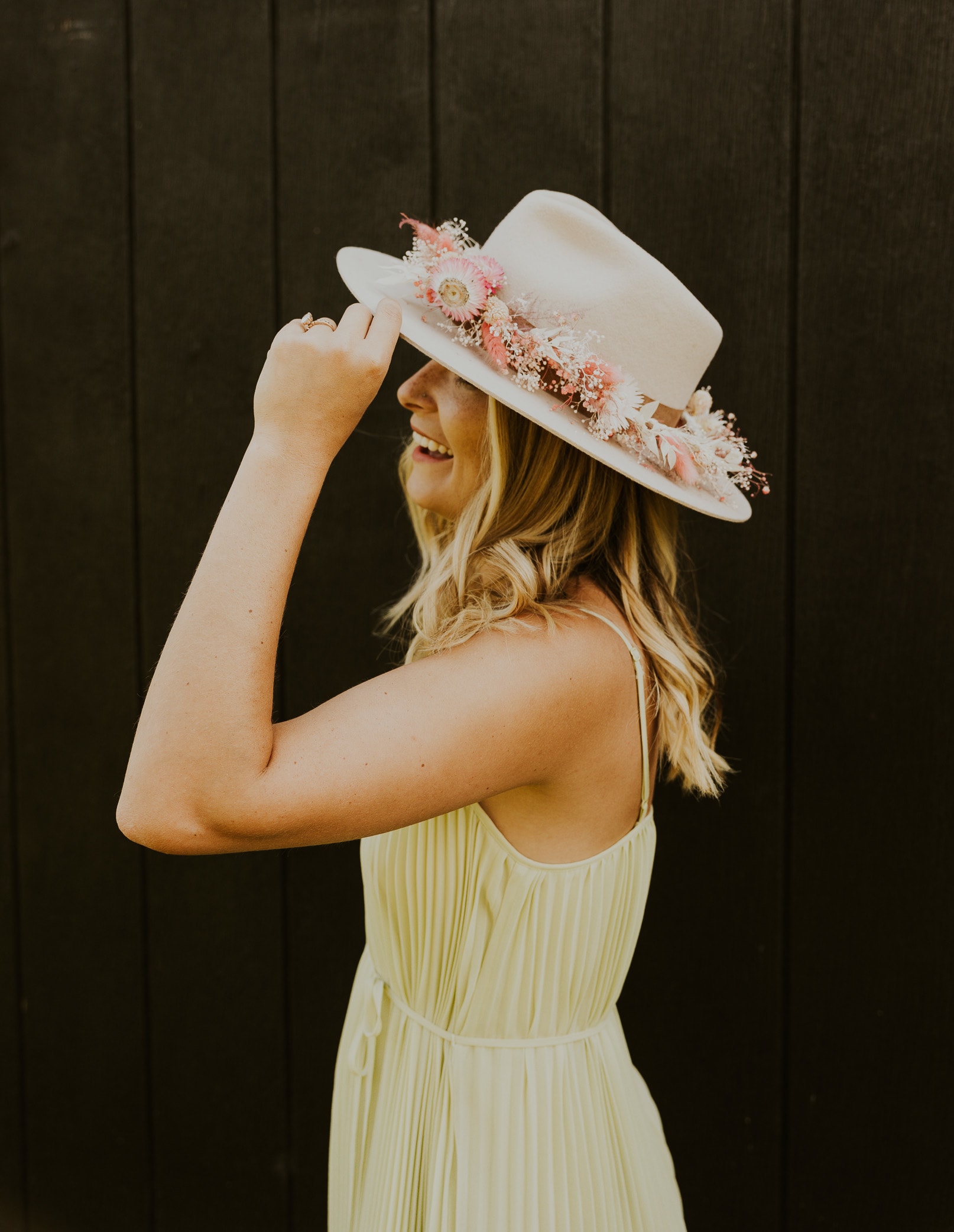 Dried Flower Crown - Perfect for a hatband or any special occasion and the best thing about it, it lasts forever! Our flower crowns are handmade with dried flowers. All crowns are adjustable and one of a kind. 