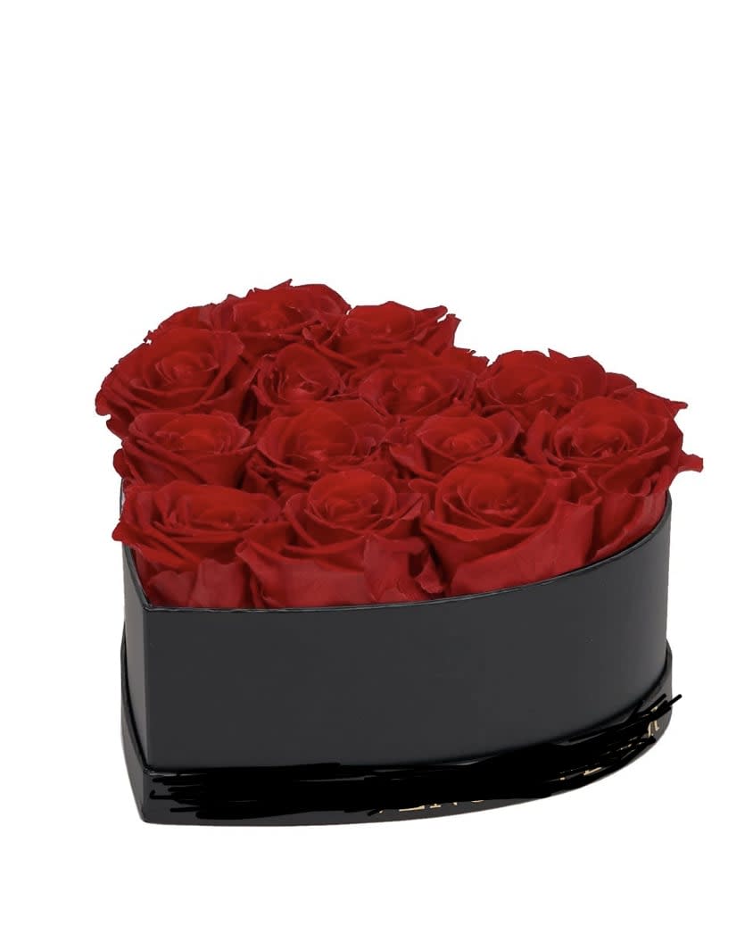 Heart Shape Box - small, medium and large heart box with roses