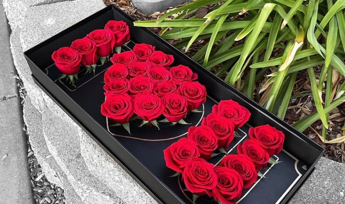 I love you rose box in Cypress, CA