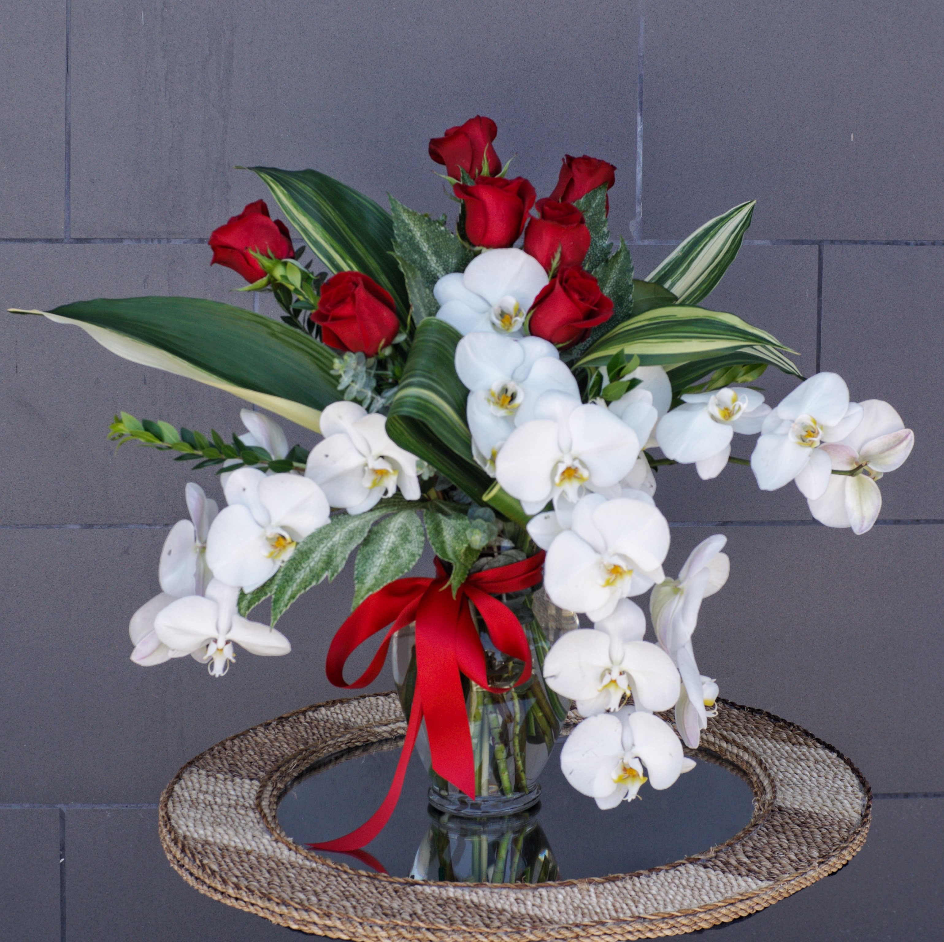Blooming Love - Beautiful design including elegant orchid, Ecuadorian rose and nice accents.