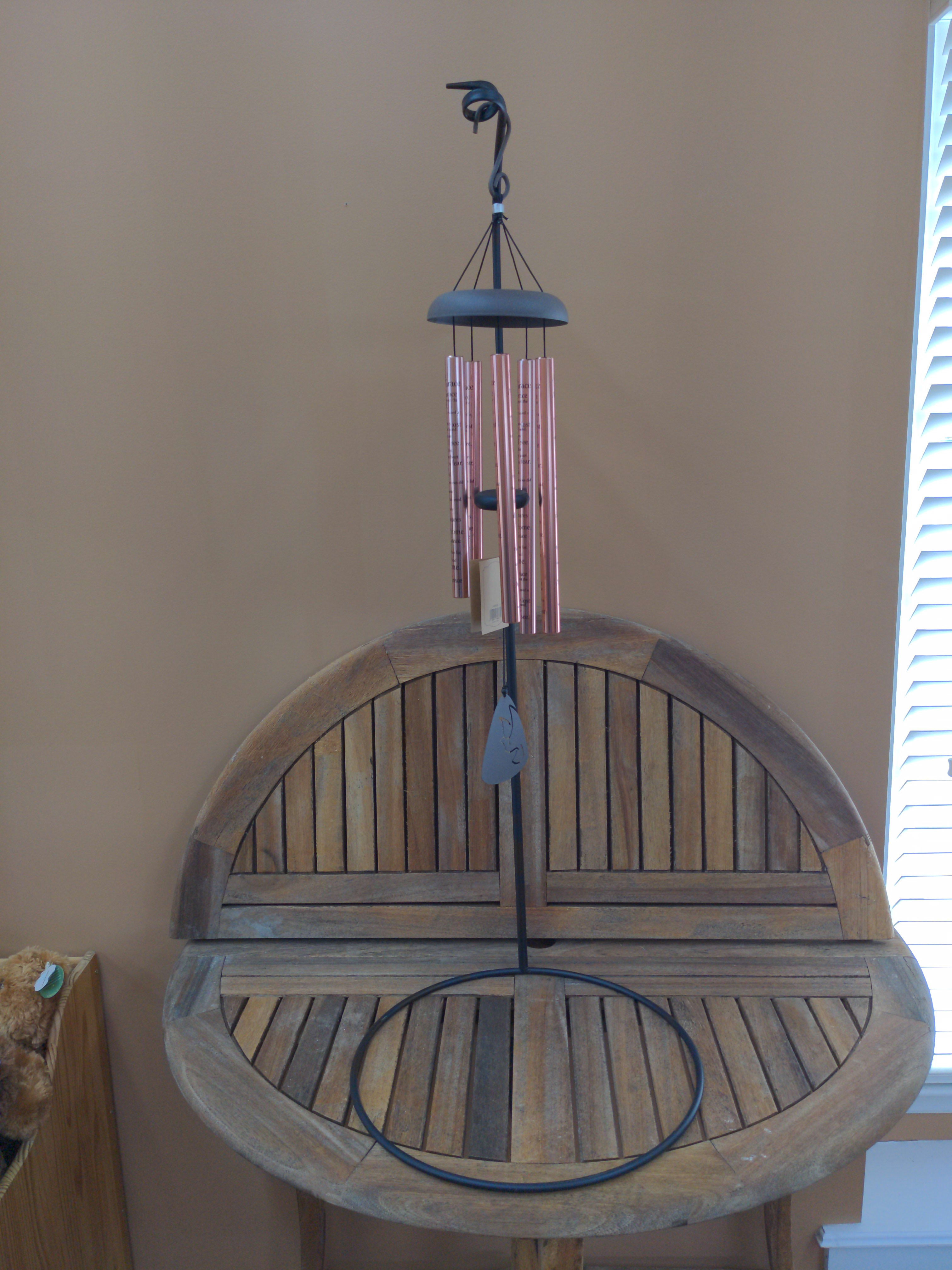 Amazing Grace Wind Chime Rose Gold in Huntsville, AL Country Home Florist