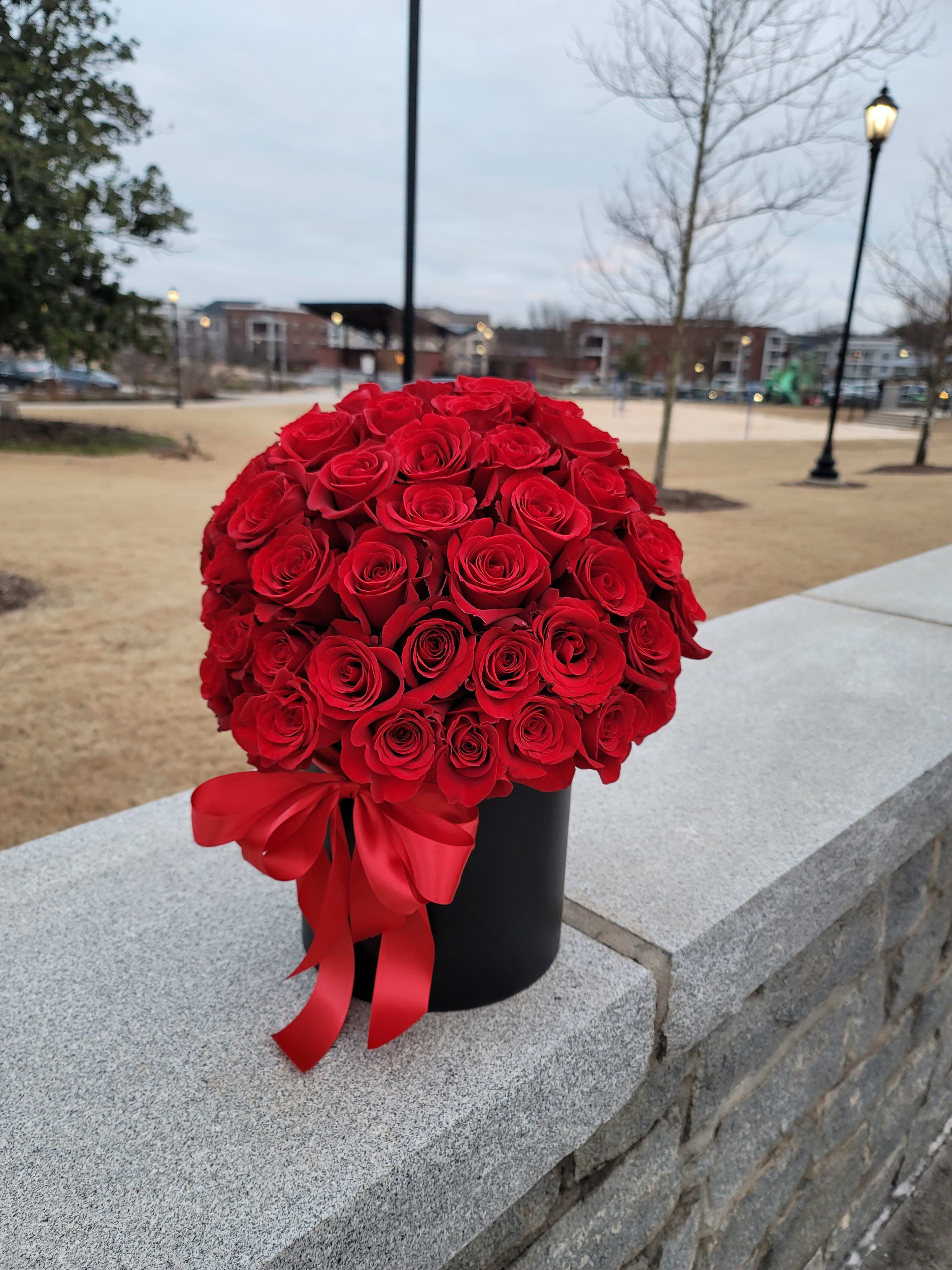 Elegant box with 5 Dozen roses by Flowers For Everybody