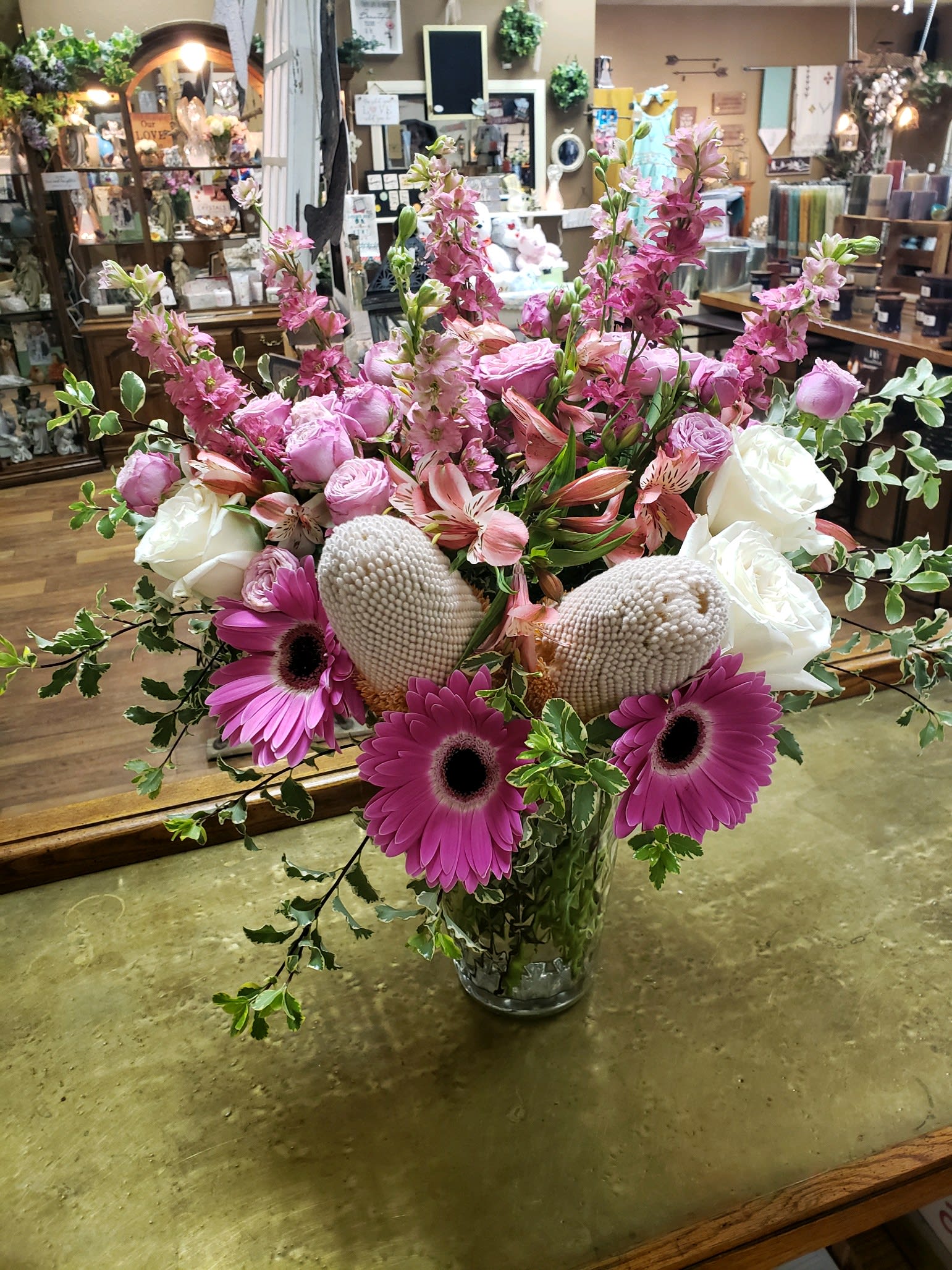 A Love for Pink! in Yucca Valley, CA Cactus Flower Florist & Farms