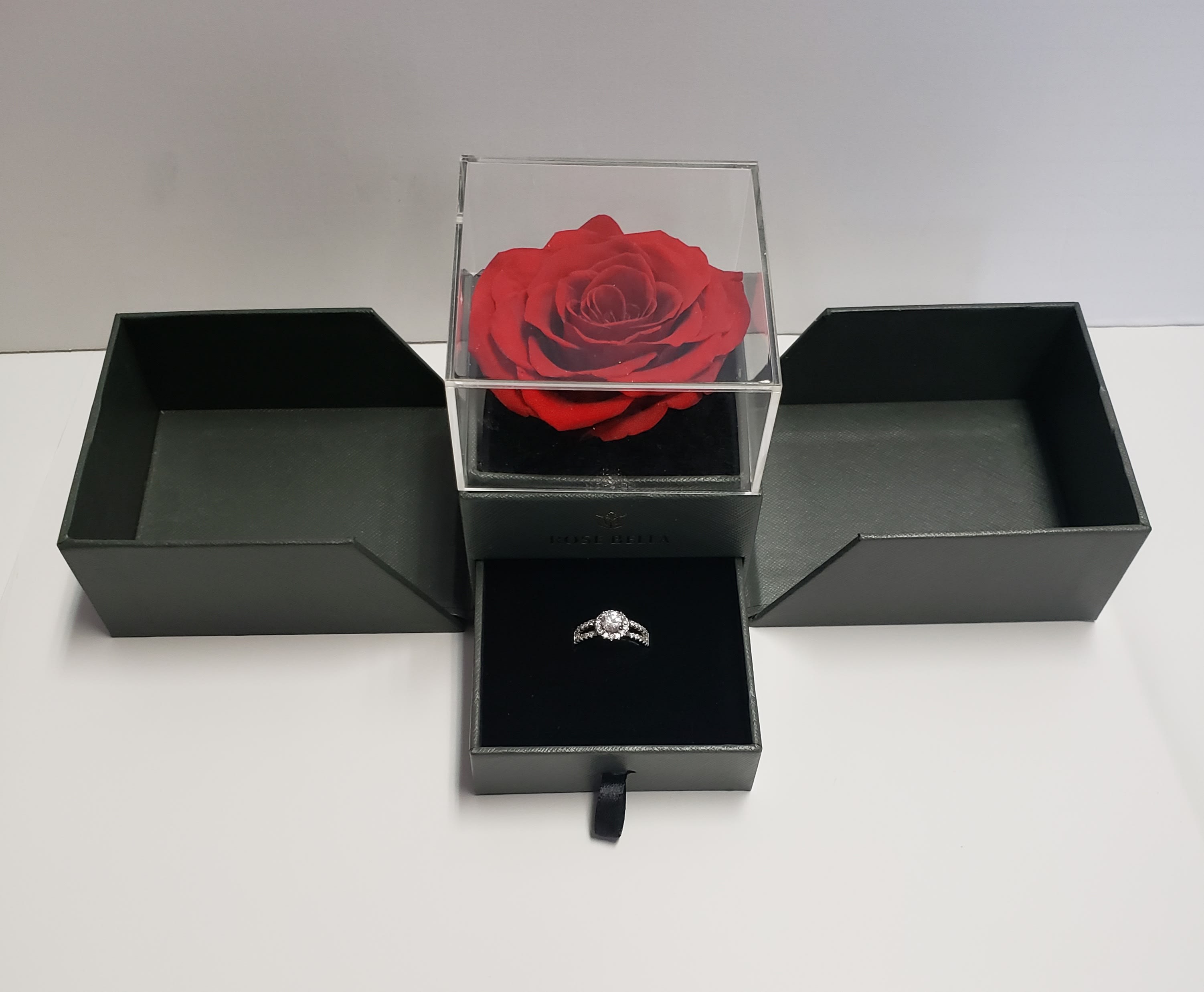 Flower Ring Box [Blushed] Valentine's Day Gift/Confession/Birthday/Eternal  Flower/Wedding/Pair of Rings - Shop jyflower Items for Display - Pinkoi