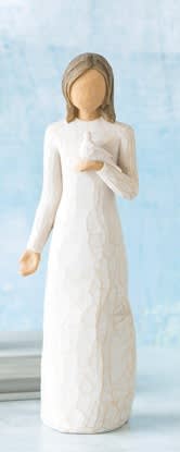 With Sympathy - Willow Tree Angel &quot;With Sympathy&quot; Small Enclosure Card reads:            With Sympathy May your memories bring you peace