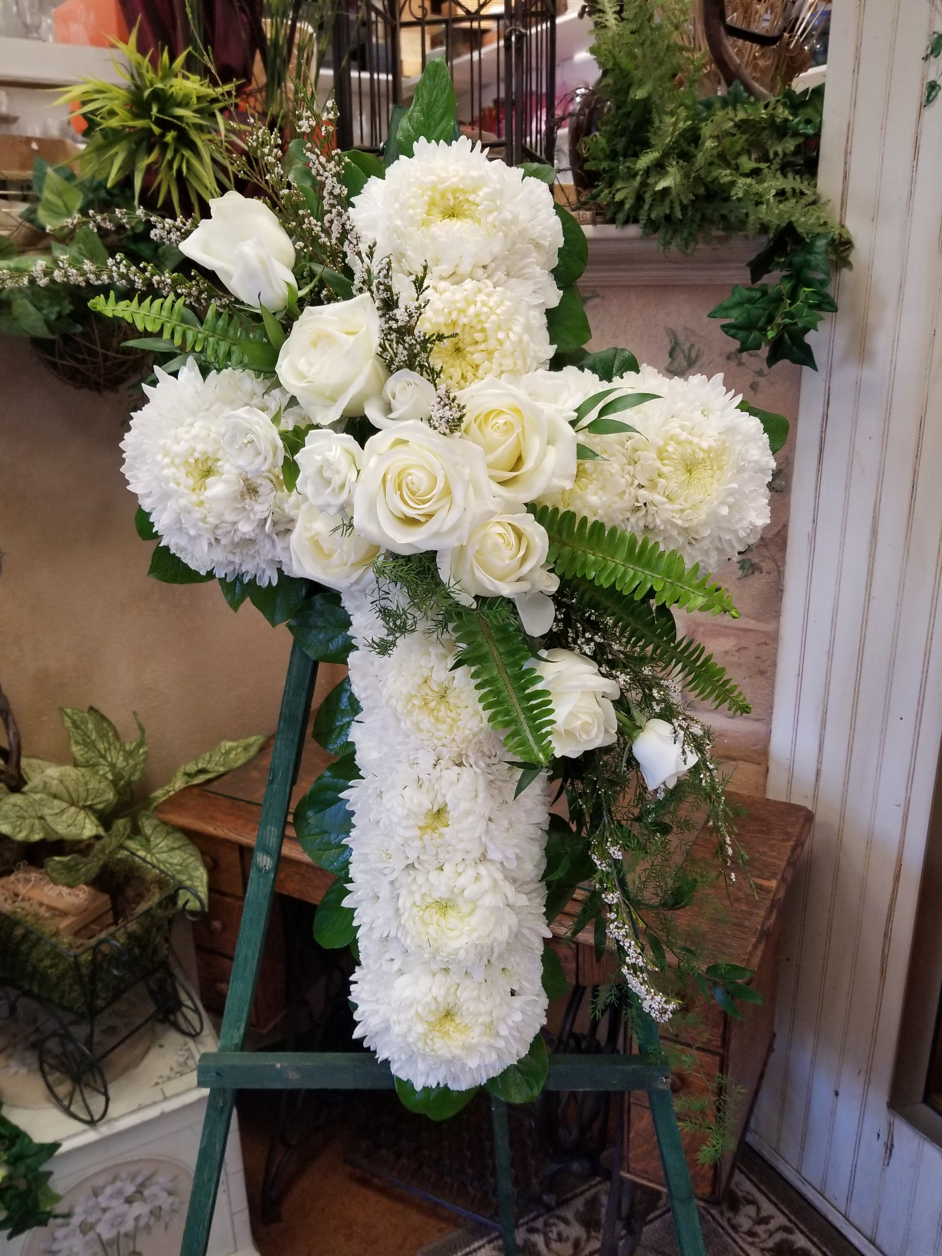 Peaceful Cross in Saugus, CA Charmaine's Bouquet Canyon Florist