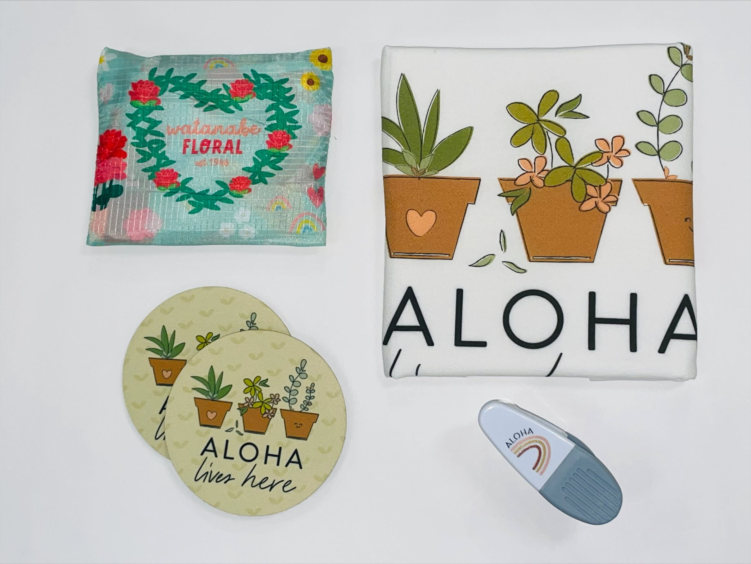 Eden in Love Aloha Lives Here Home Sets in 3 sizes. As shown
