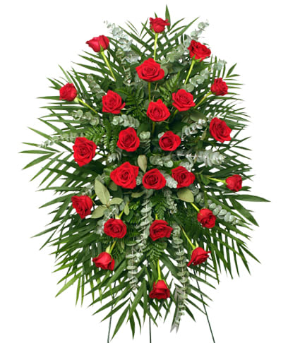 Everlasting Love Everlasting Love - This classic red rose standing spray is a beautiful way to show your love for those we've lost.